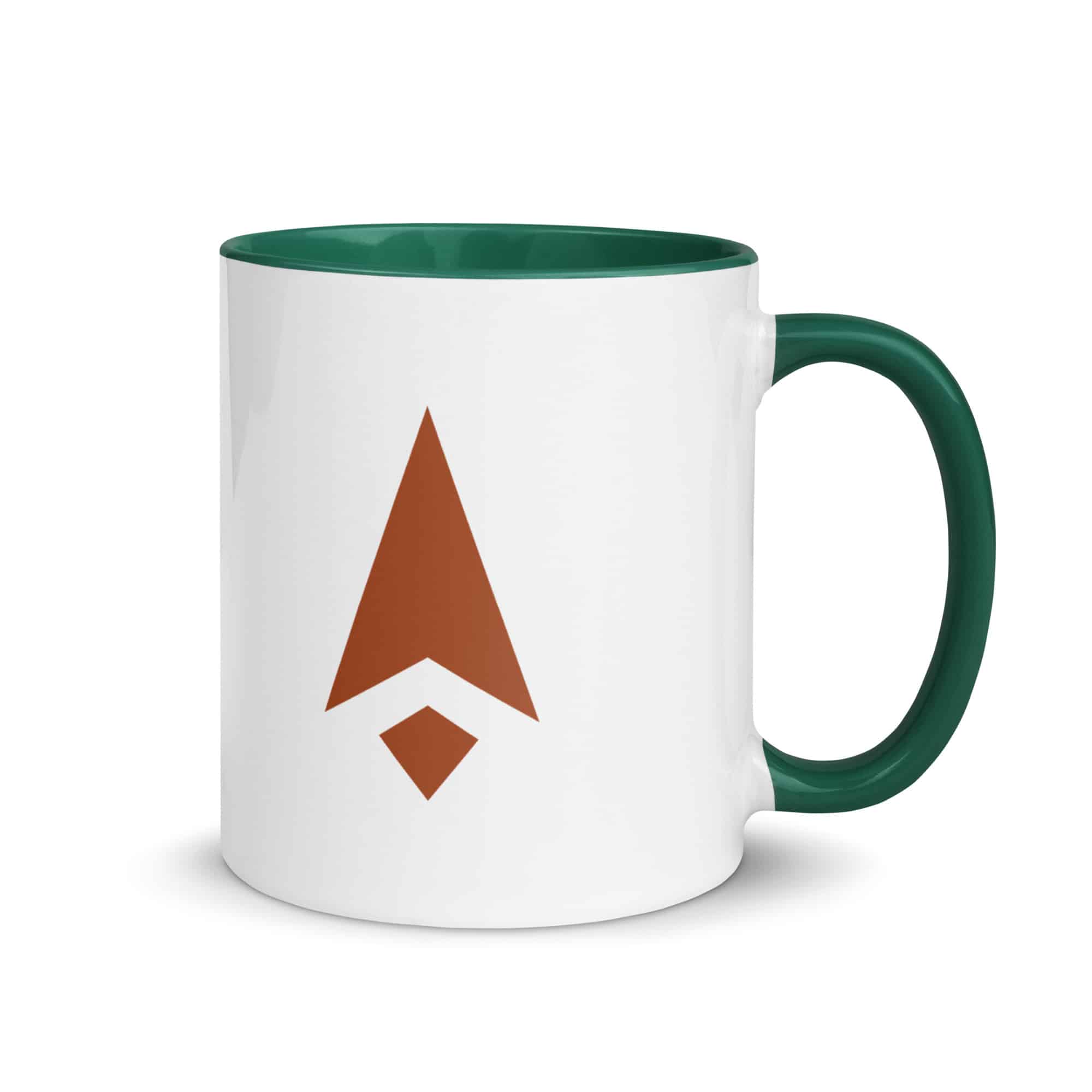 Terracotta Compass Arrow Color Inside Mug