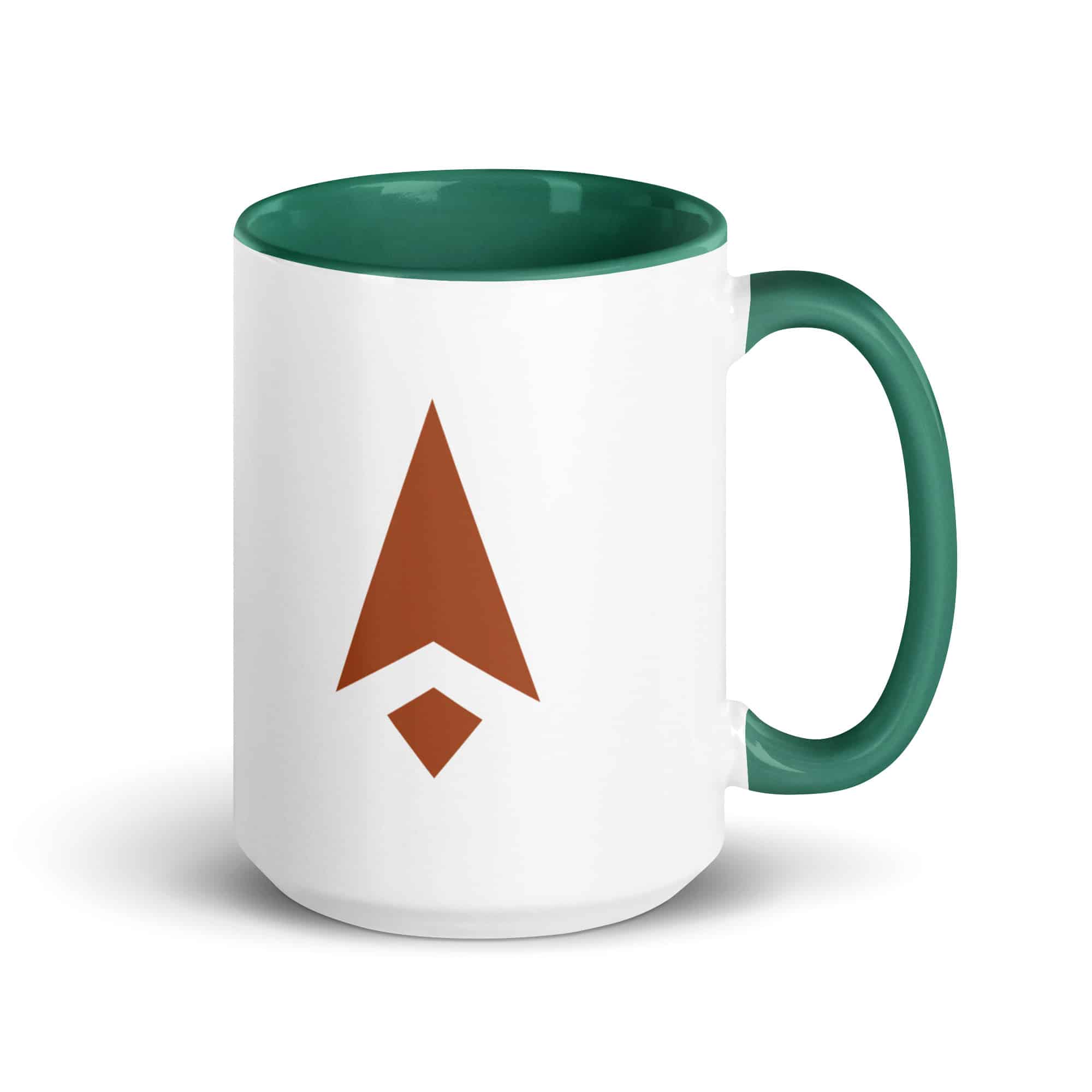 Terracotta Compass Arrow Color Inside Mug