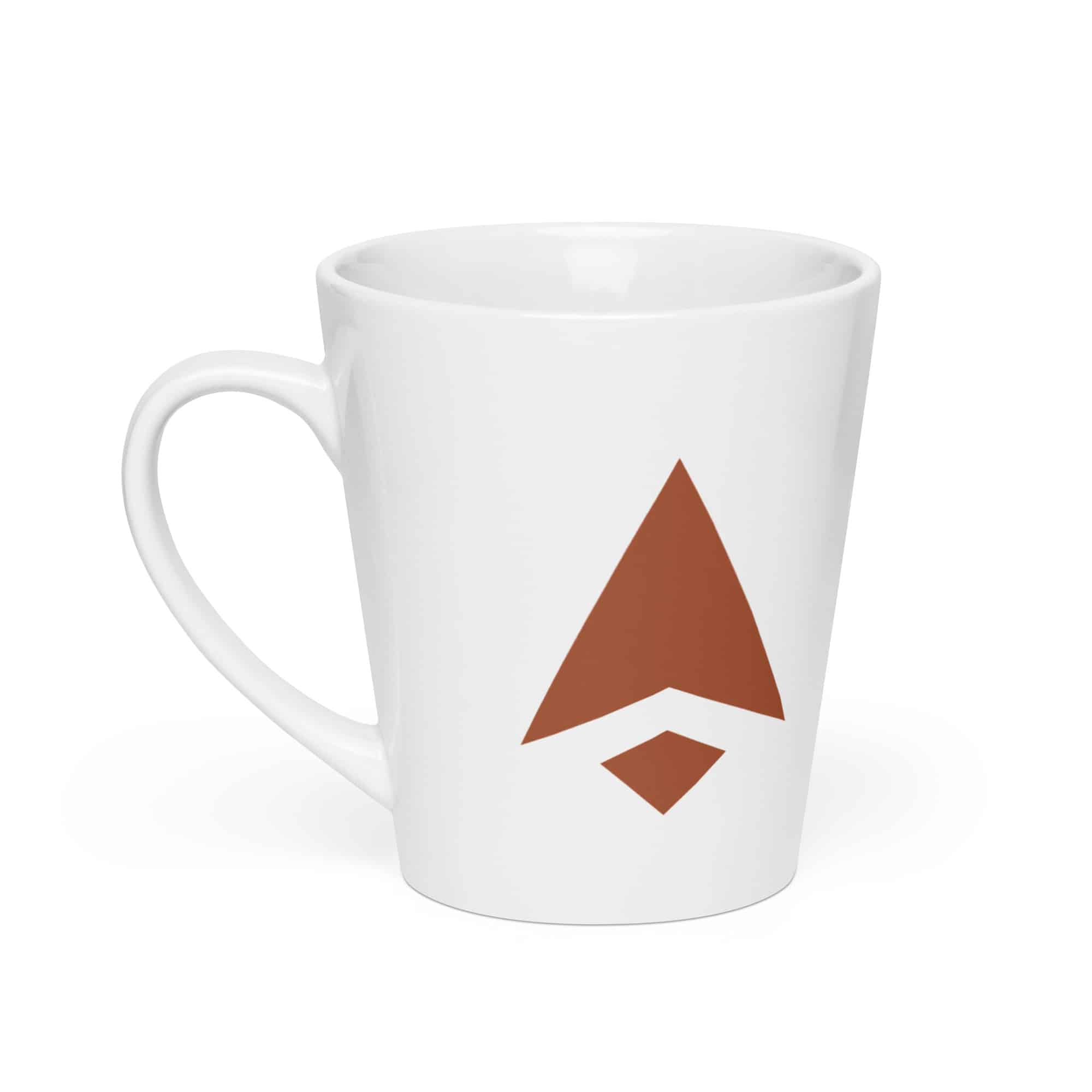 Terracotta Compass Arrow Latte Mug