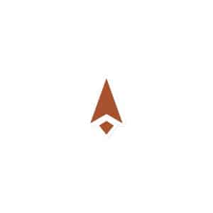 10 Compass Arrow Terracotta Die-Cut Magnet - 3″×3″ - Main