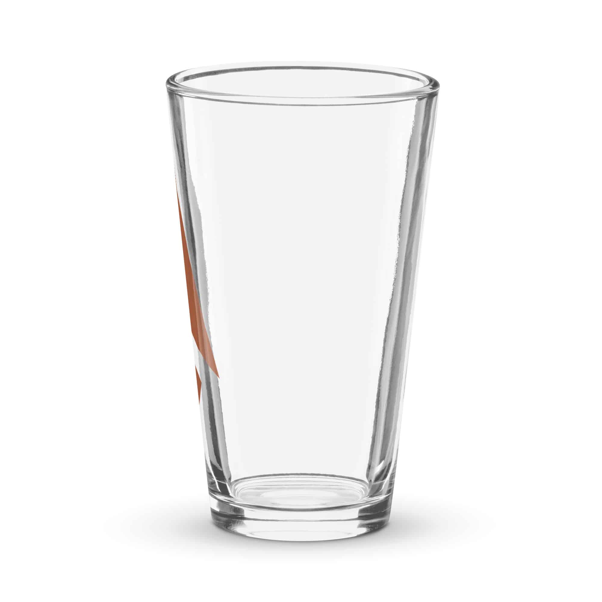 Terracotta Compass Arrow Pint Glass