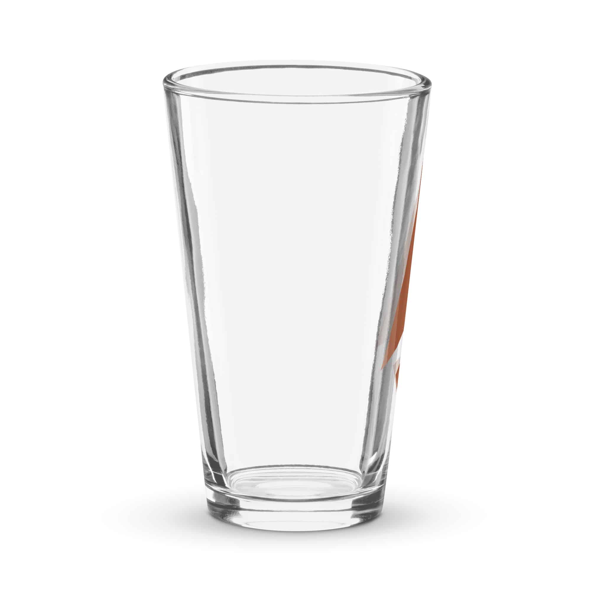 Terracotta Compass Arrow Pint Glass