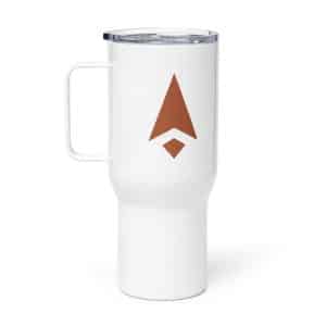 10 Compass Arrow Terracotta Travel Mug - 25 oz - Main