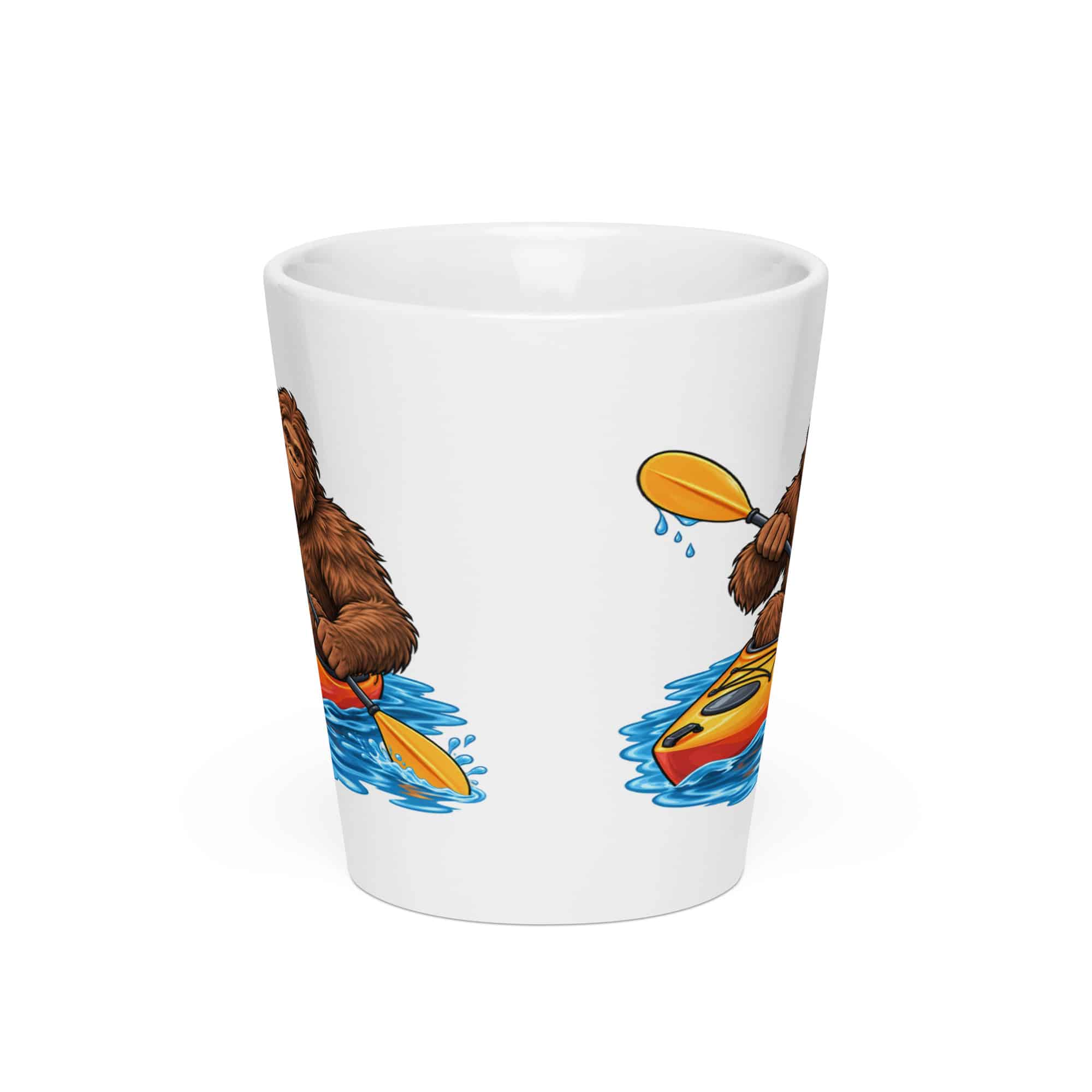 Bigfoot Kayak Adventure Latte Mug