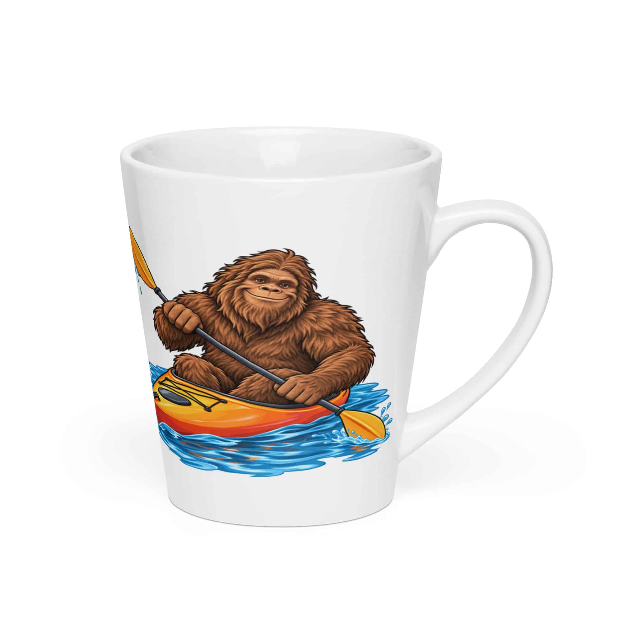 Bigfoot Kayak Adventure Latte Mug