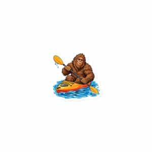 11 Bigfoot Kayak Die-Cut Magnet - 3″×3″ - Main
