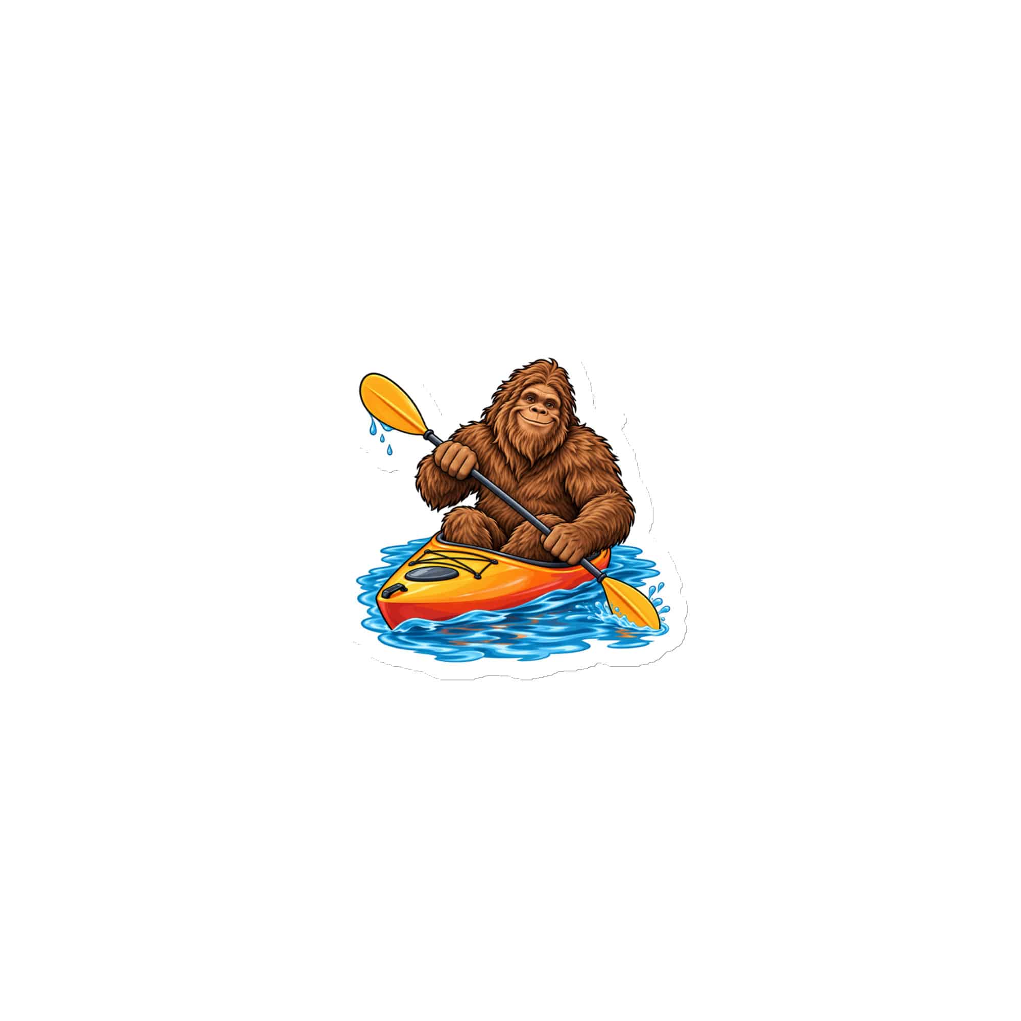 Bigfoot Kayak Adventure Die-Cut Magnet