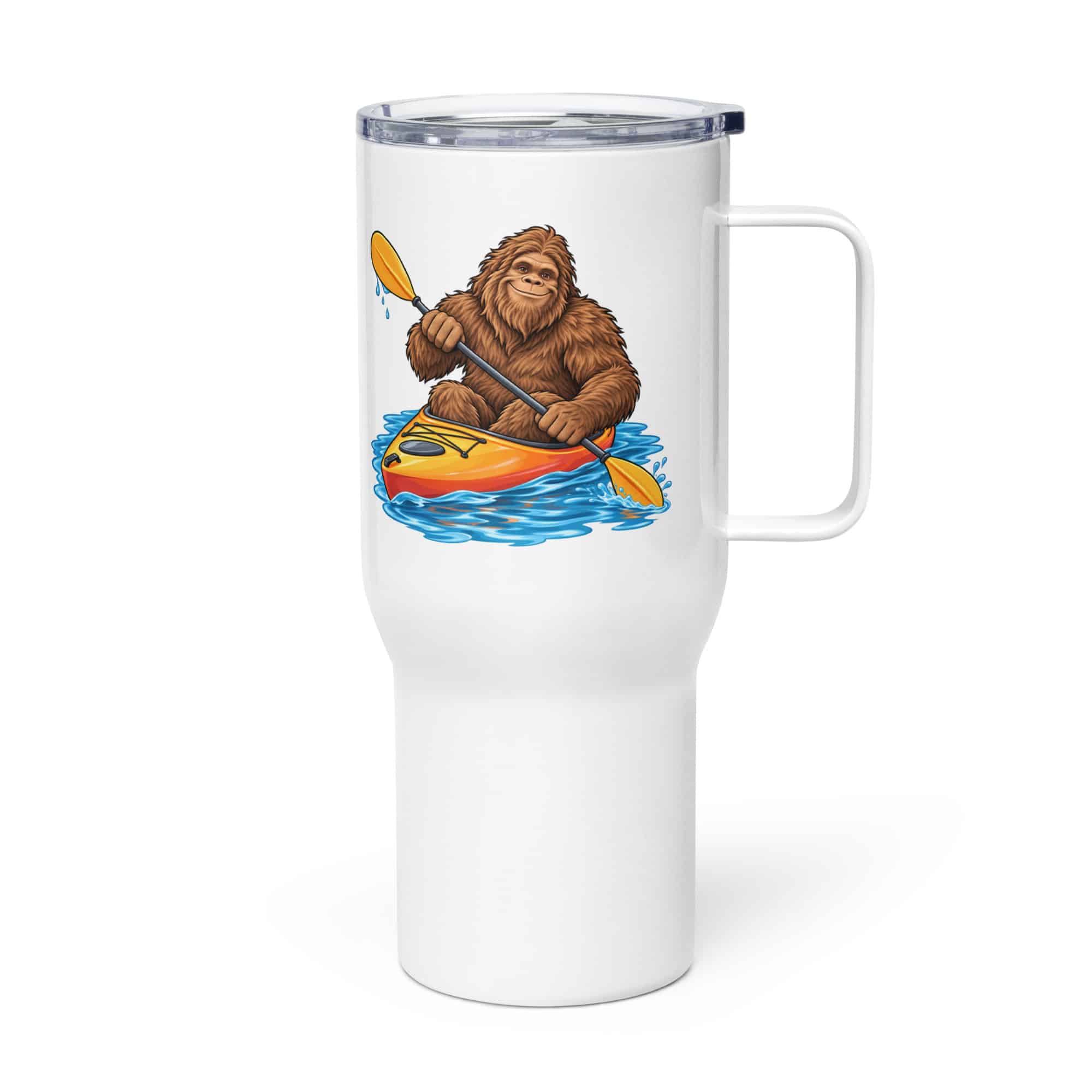 Bigfoot Kayak Adventure Travel Mug