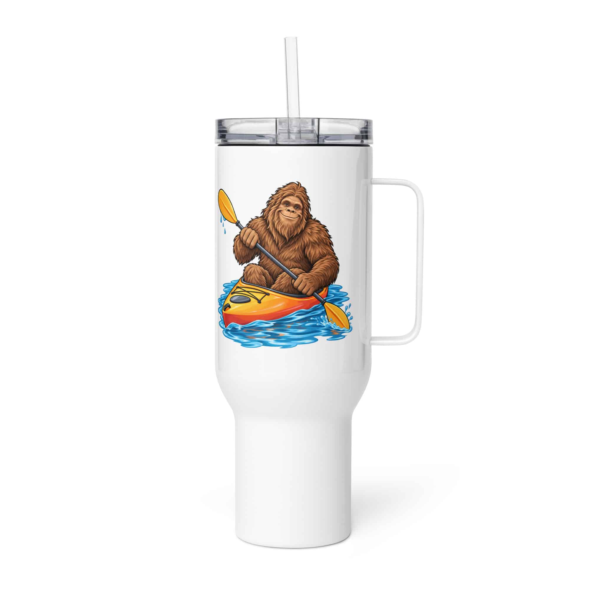 Bigfoot Kayak Adventure Travel Mug