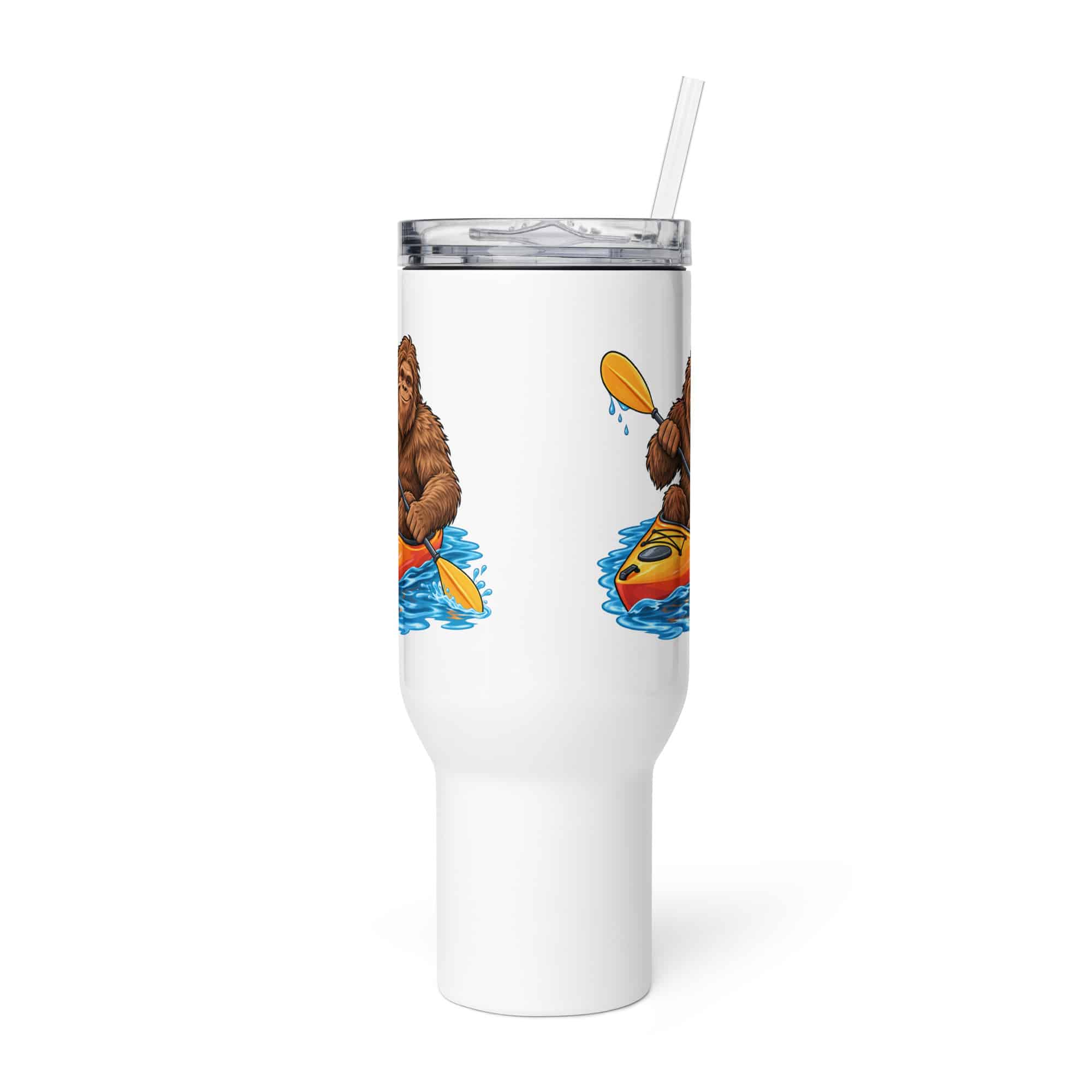 Bigfoot Kayak Adventure Travel Mug