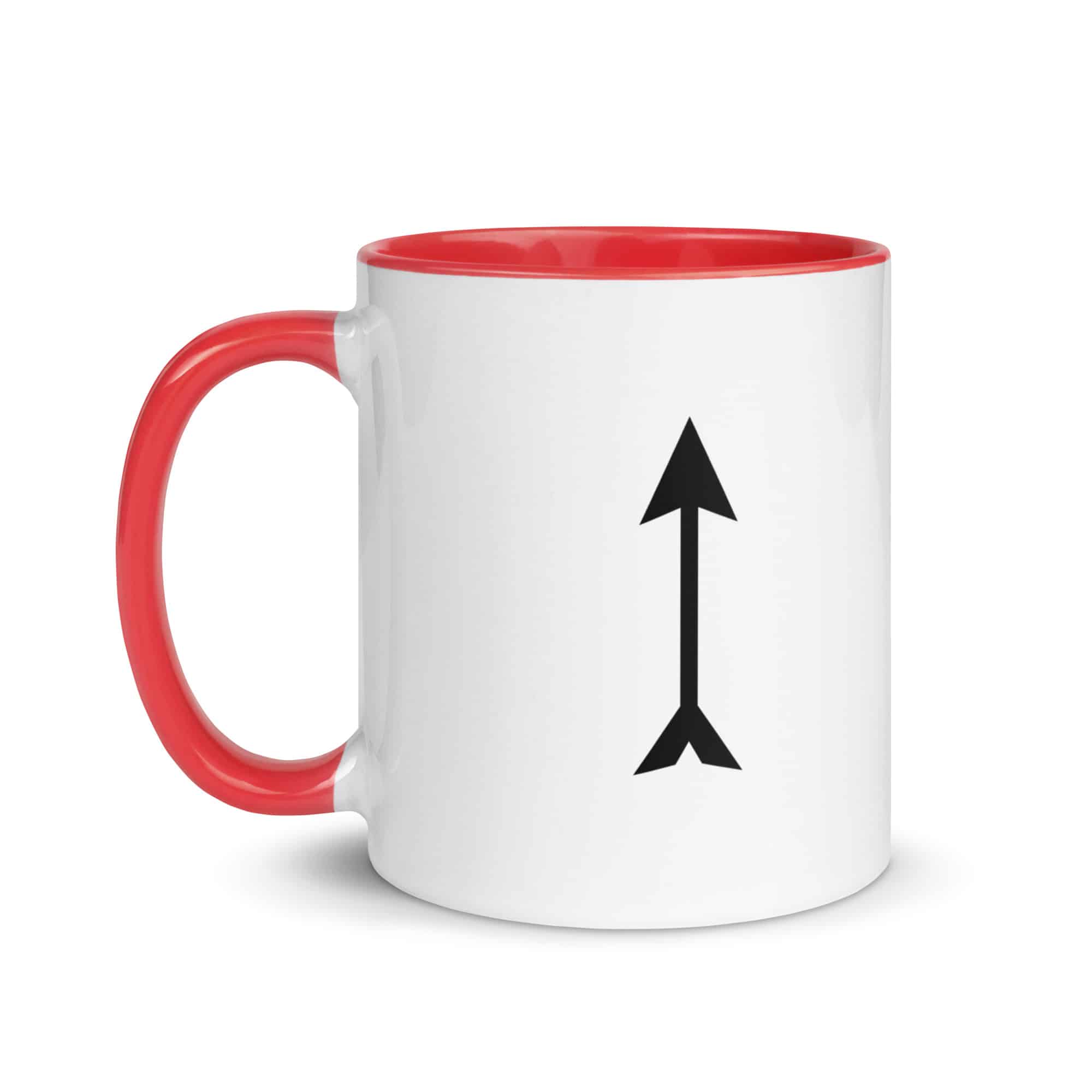 Black Longbow Arrow Color Inside Mug