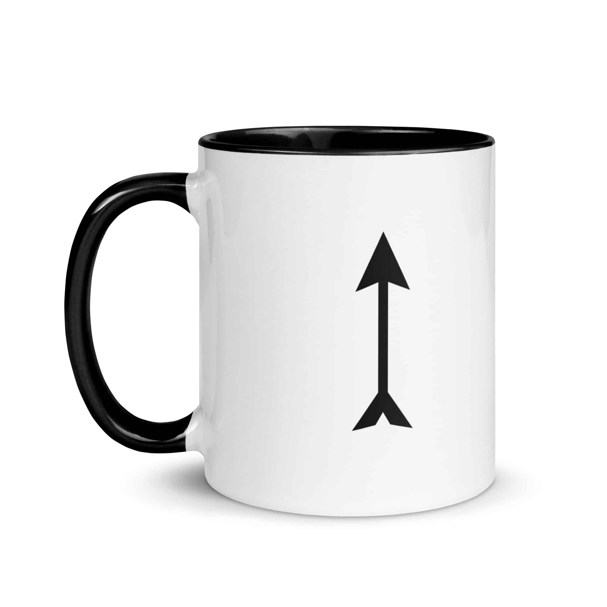 Black Longbow Arrow Color Inside Mug