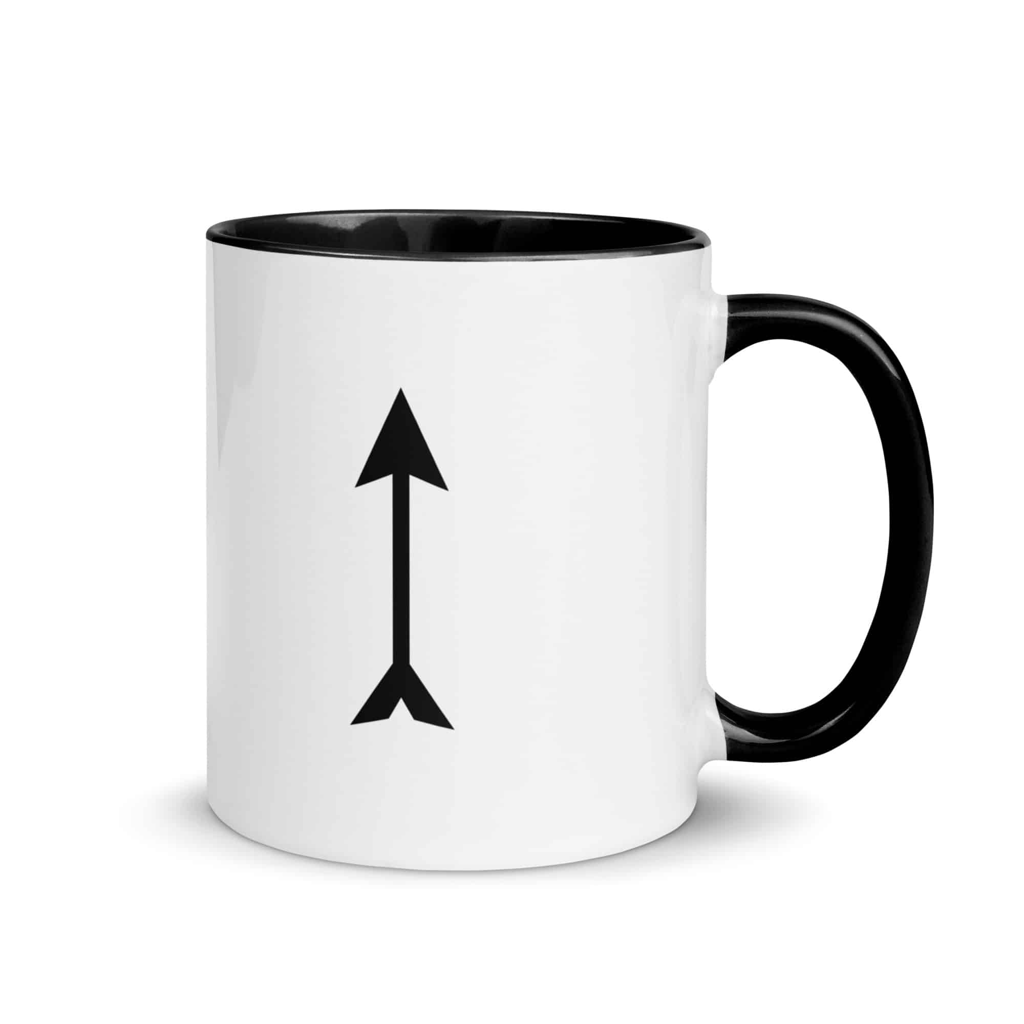 Black Longbow Arrow Color Inside Mug