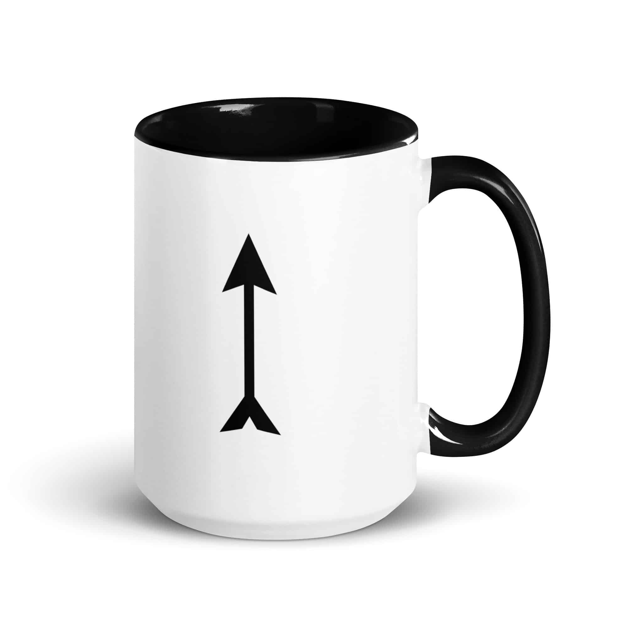 Black Longbow Arrow Color Inside Mug