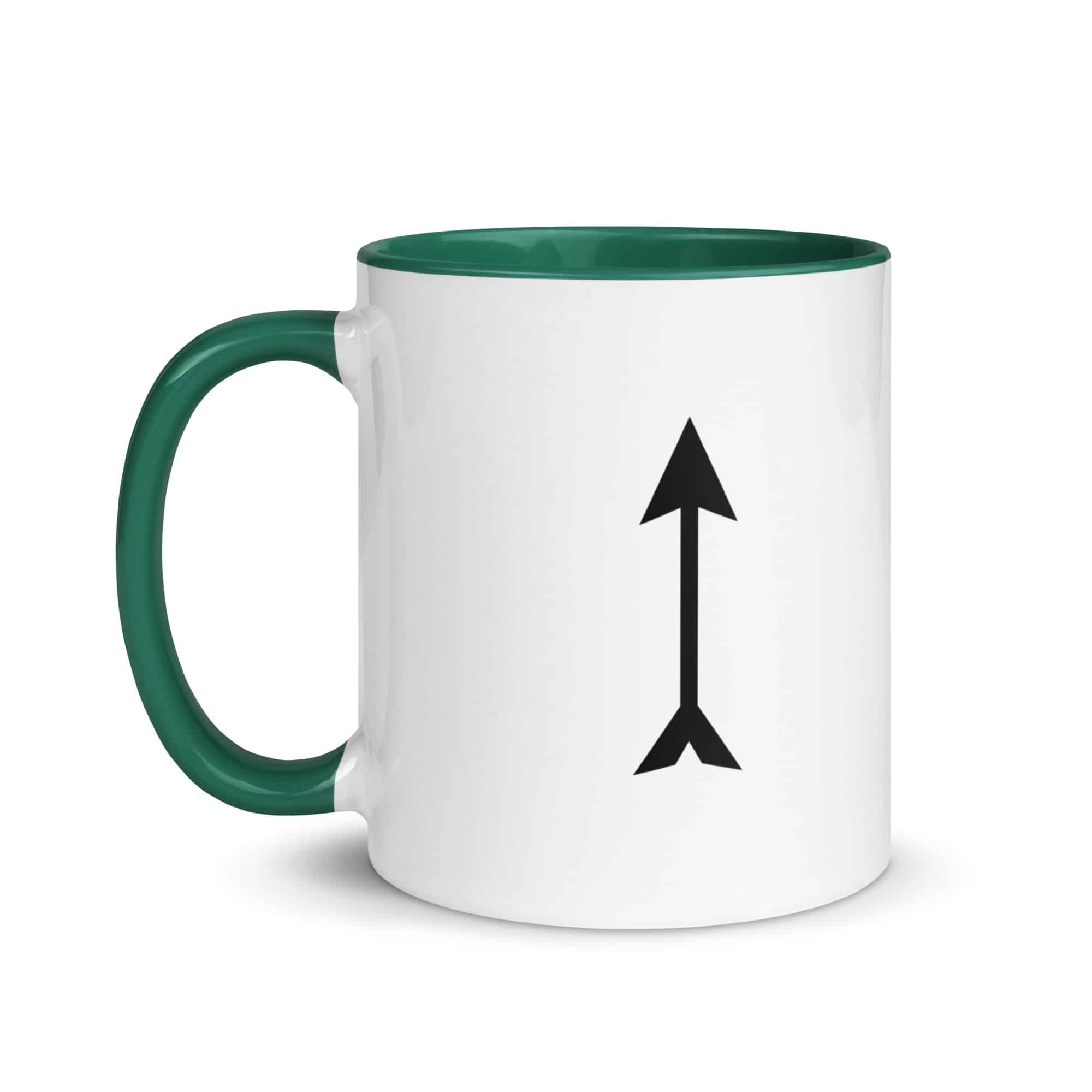 Black Longbow Arrow Color Inside Mug