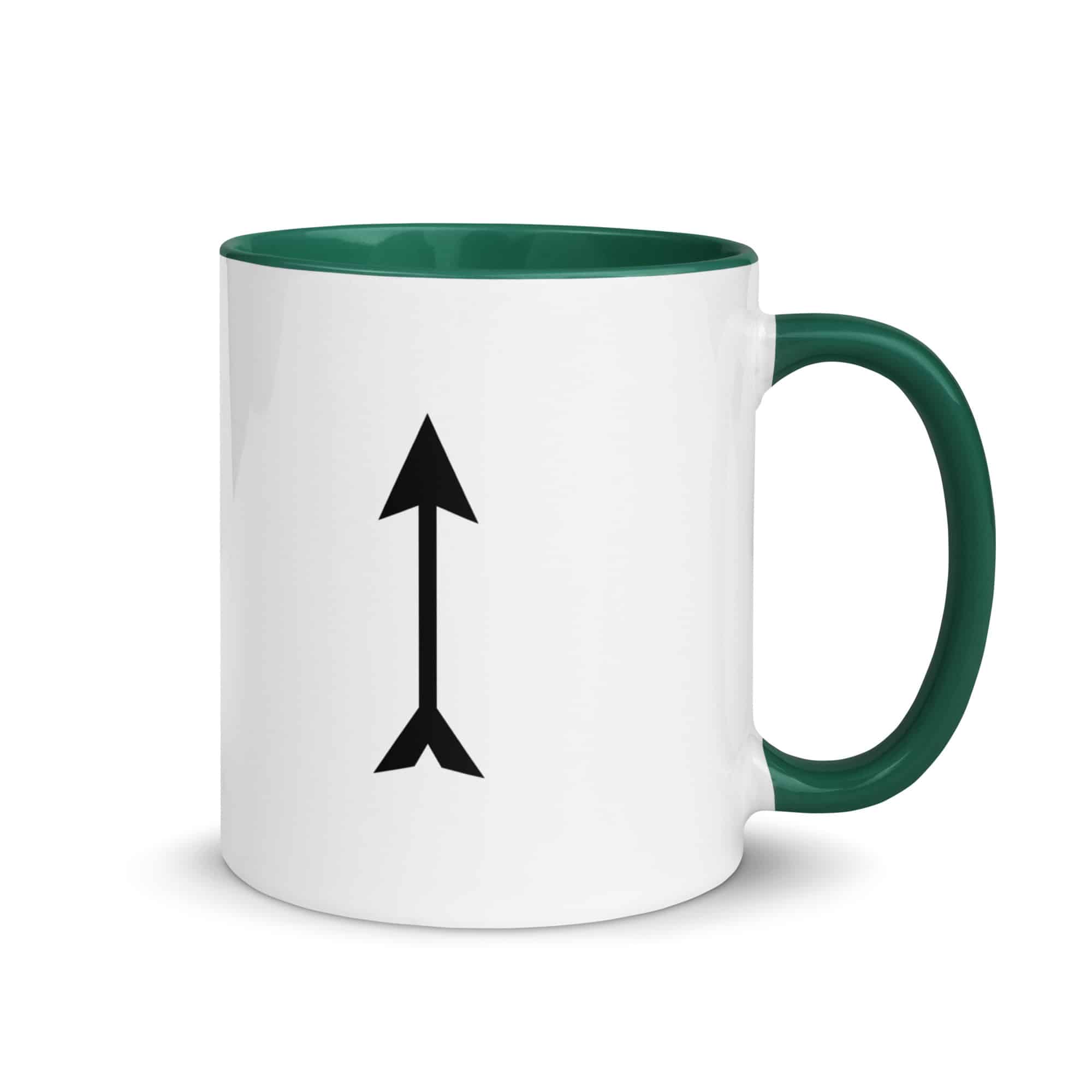 Black Longbow Arrow Color Inside Mug