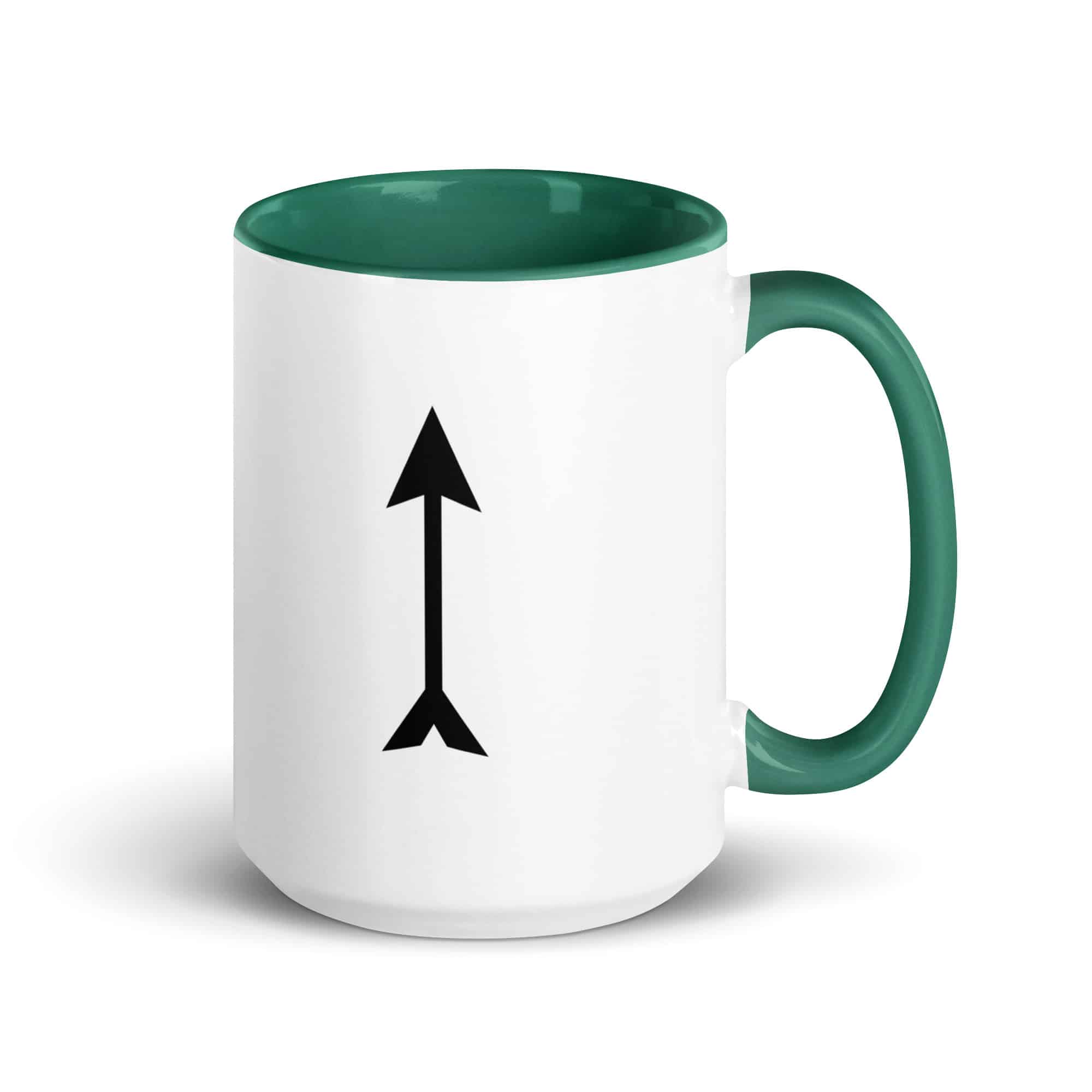 Black Longbow Arrow Color Inside Mug