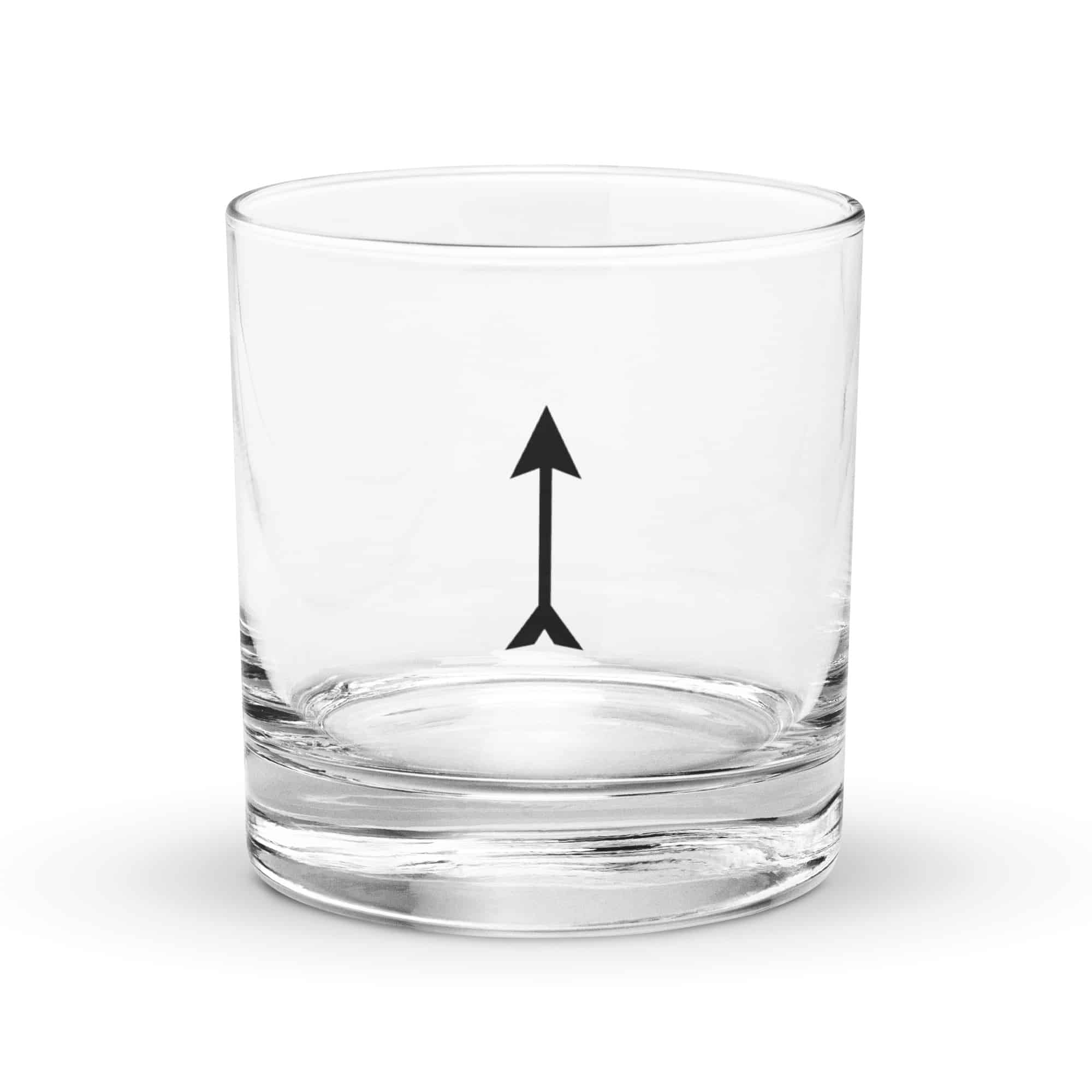 Black Longbow Arrow Rocks Glass