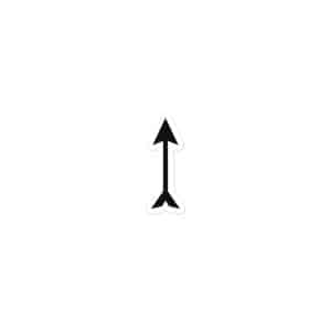 11 Longbow Arrow Black Vinyl Sticker - 3x3 - Main