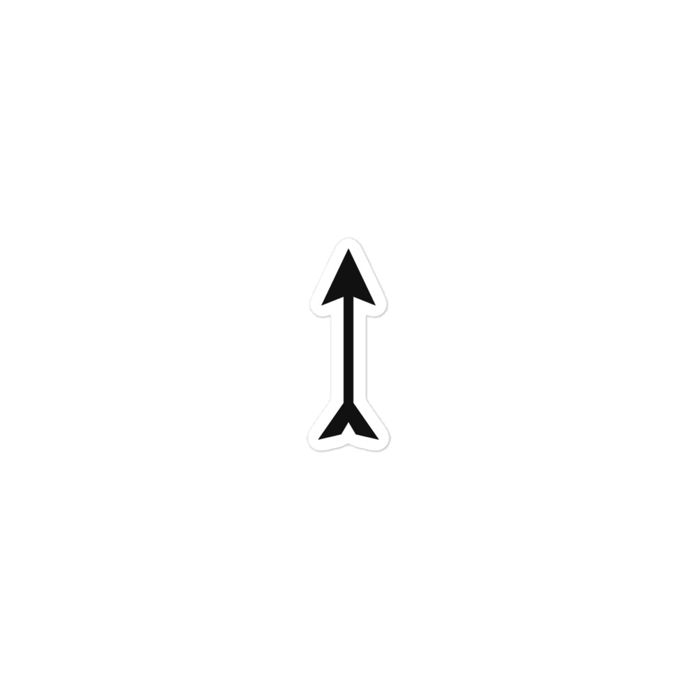 Black Longbow Arrow Vinyl Sticker