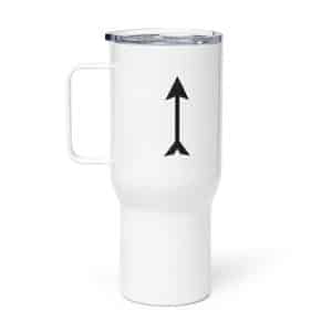 11 Longbow Arrow Black Travel Mug - 25 oz - Main