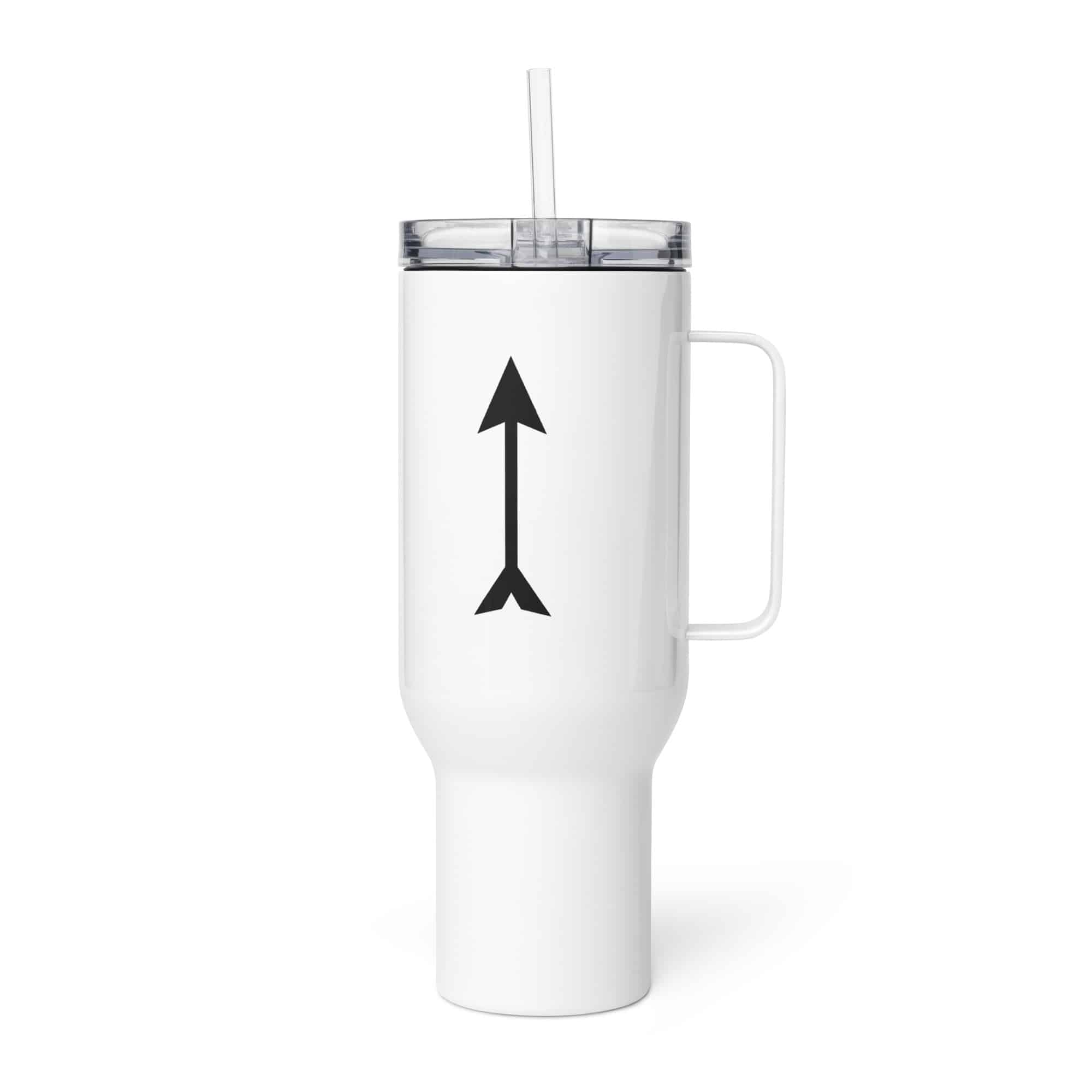 Black Longbow Arrow Travel Mug