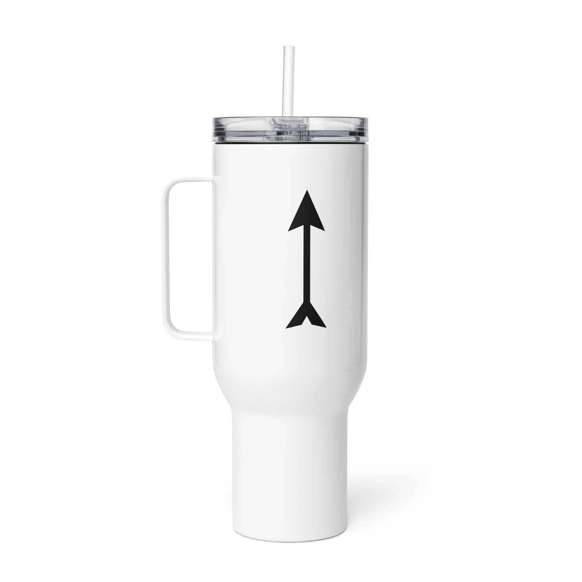 Black Longbow Arrow Travel Mug