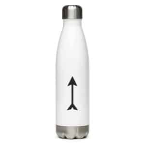11 Longbow Arrow Black Stainless Steel Water Bottle - 17 oz - Main