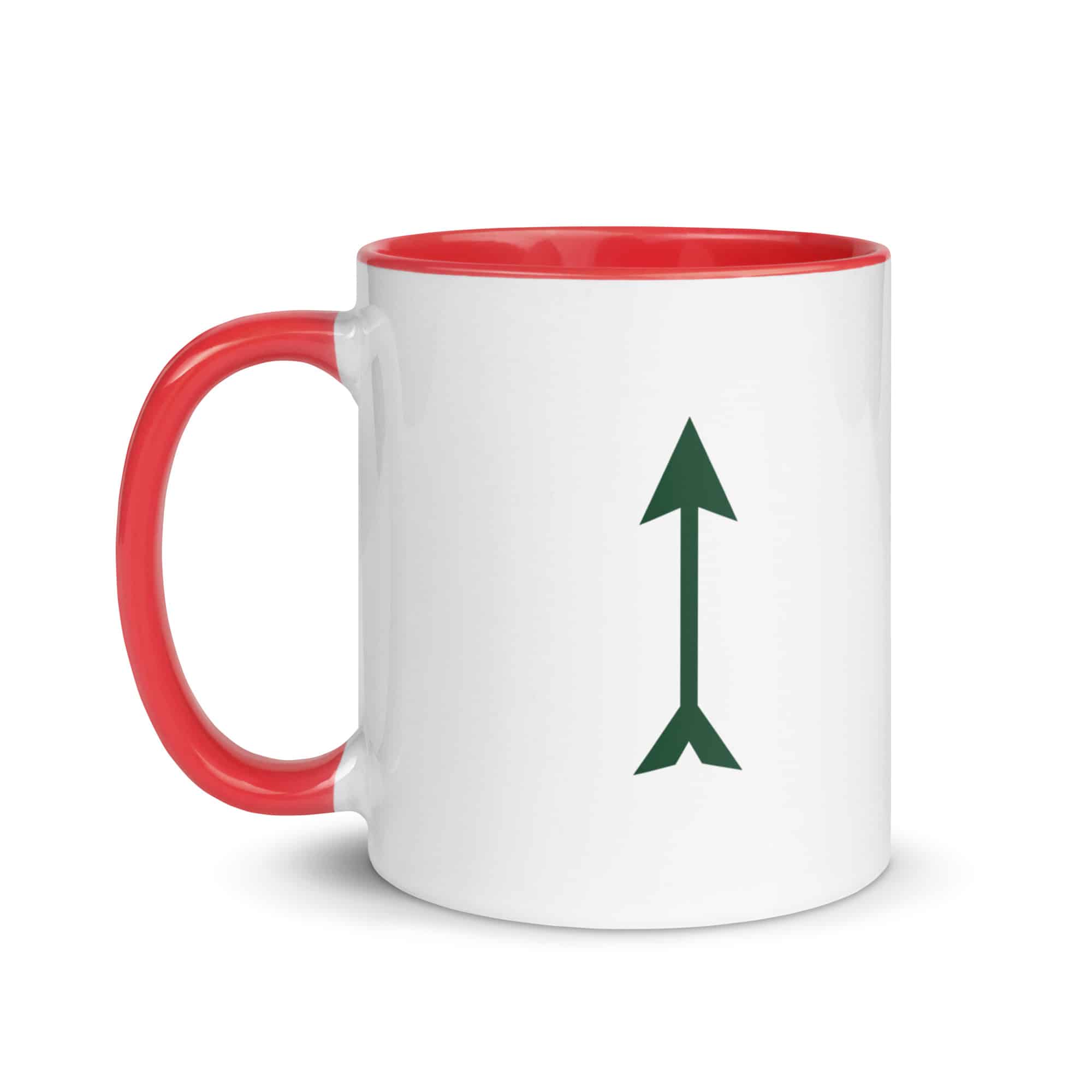 Forest Green Longbow Arrow Color Inside Mug