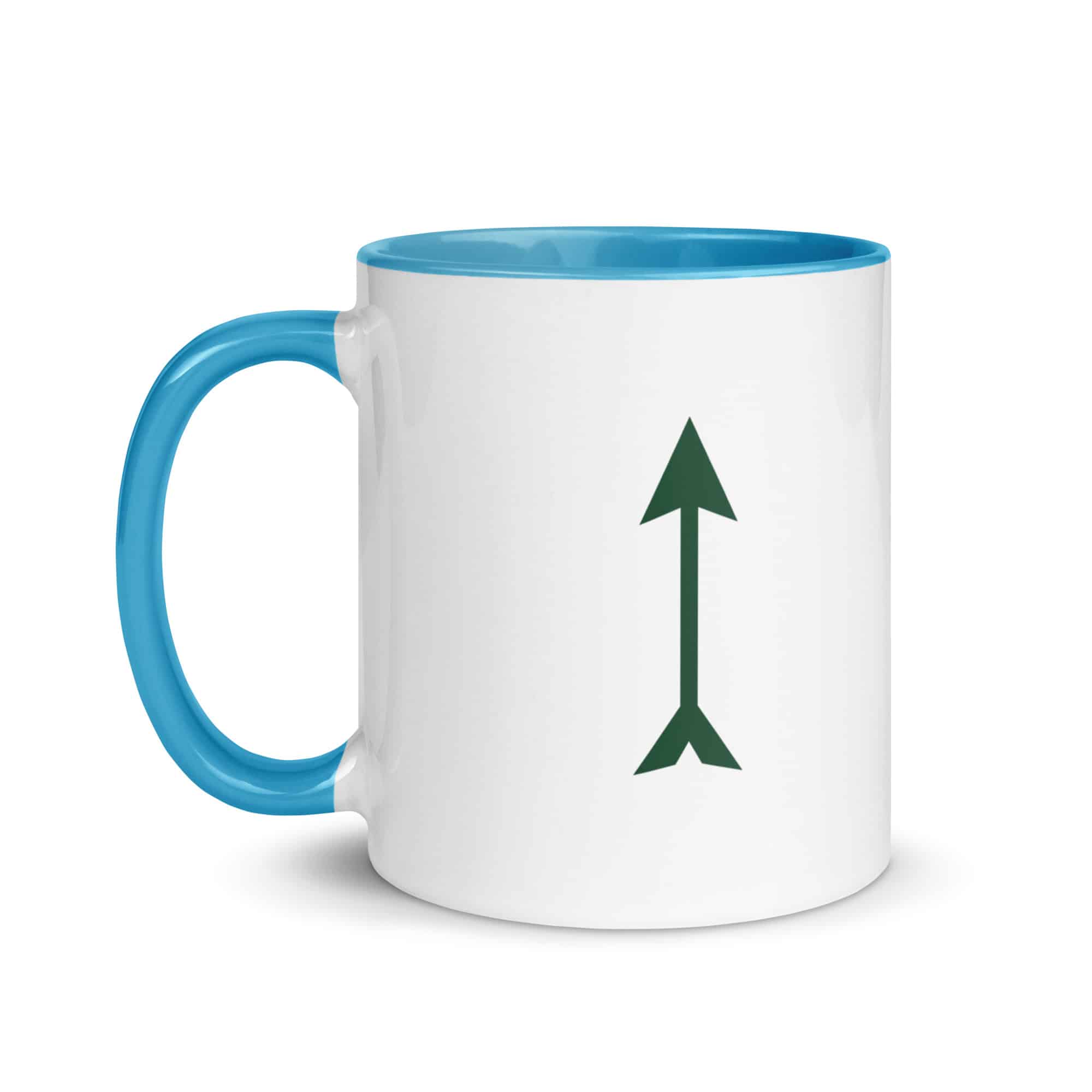 Forest Green Longbow Arrow Color Inside Mug