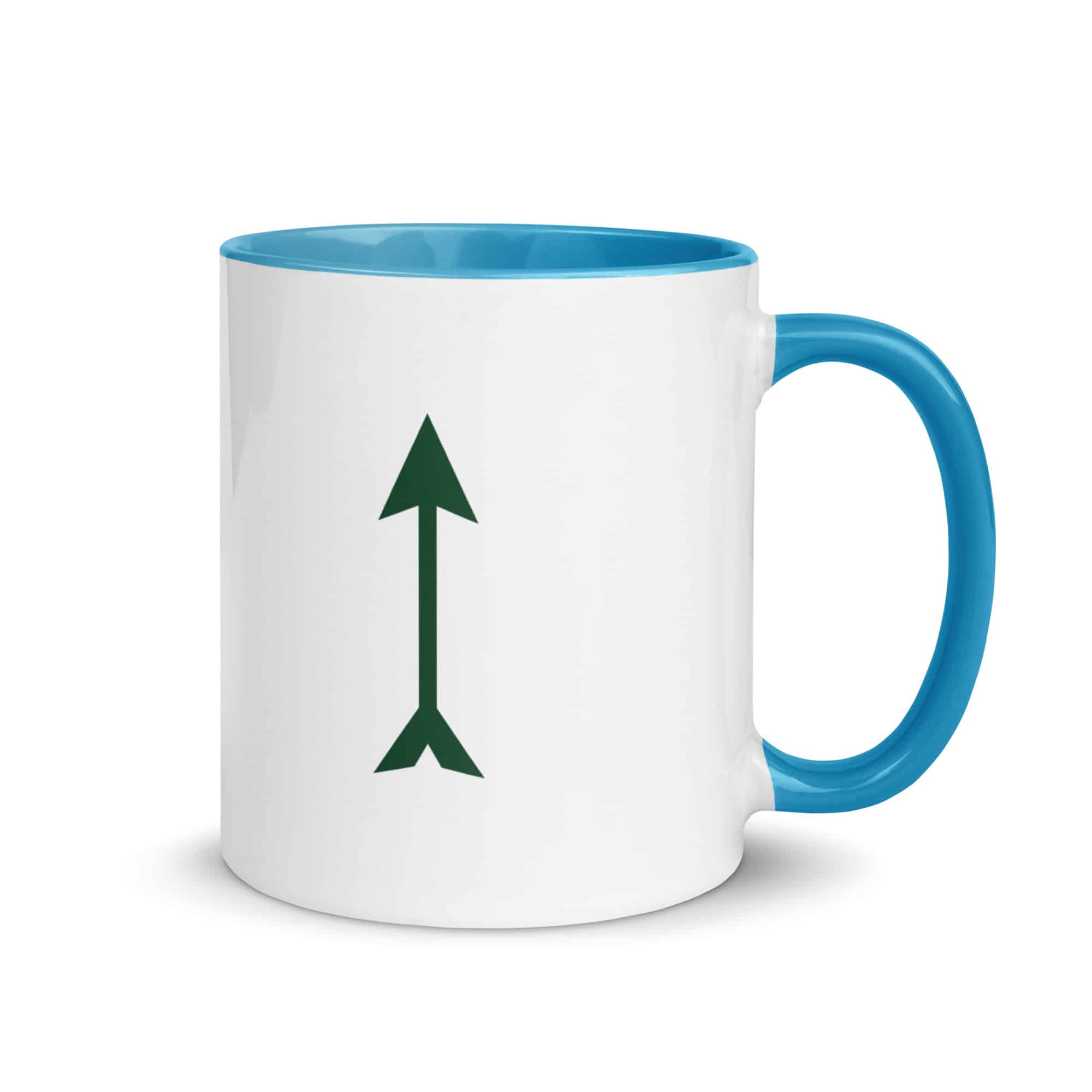 Forest Green Longbow Arrow Color Inside Mug