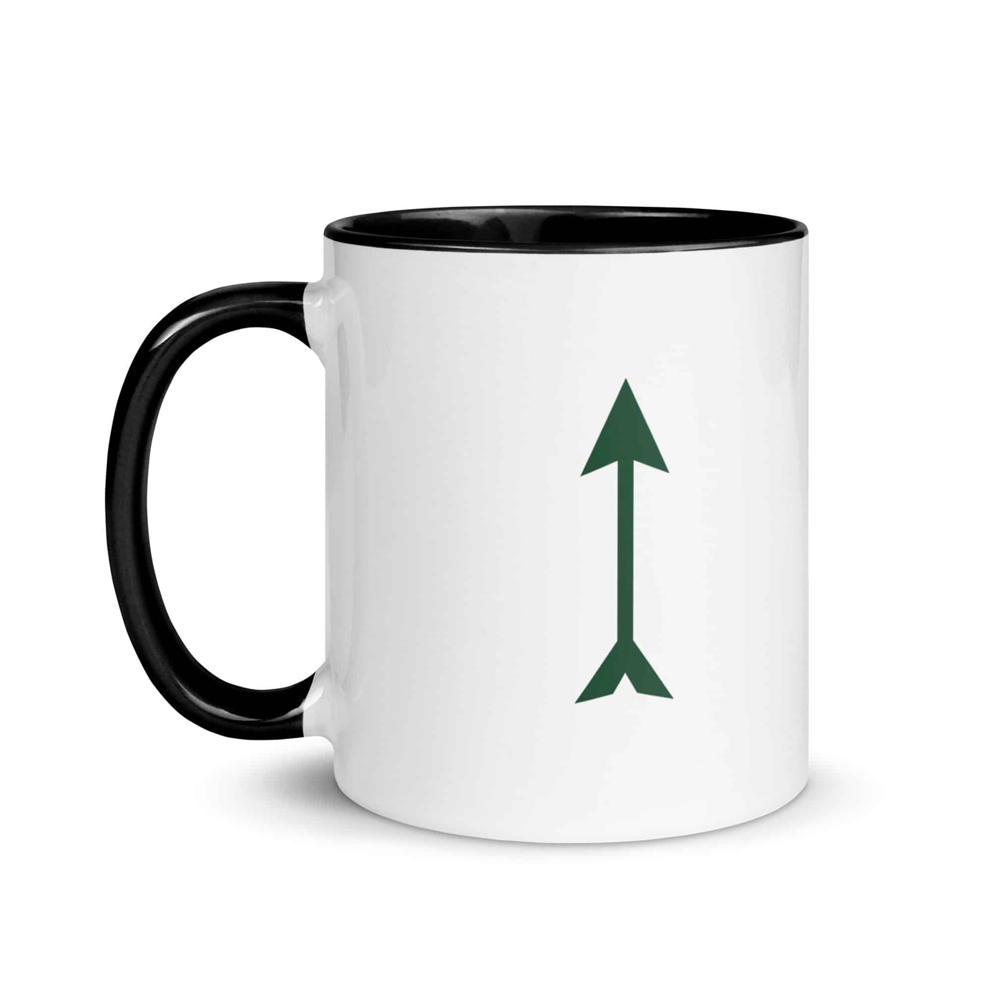Forest Green Longbow Arrow Color Inside Mug
