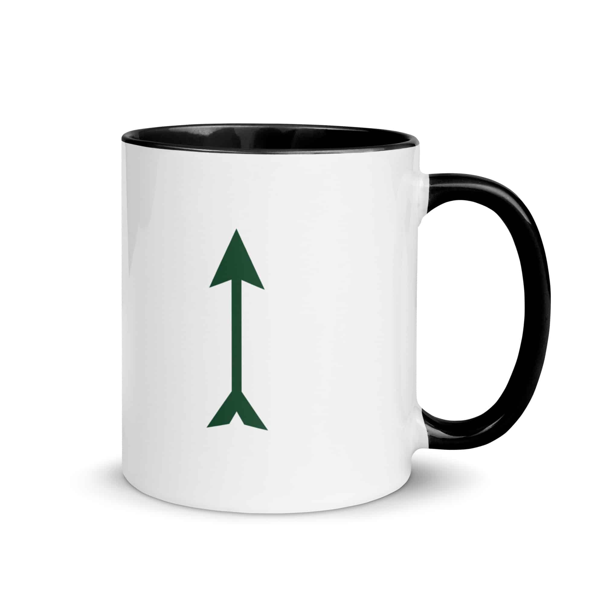 Forest Green Longbow Arrow Color Inside Mug