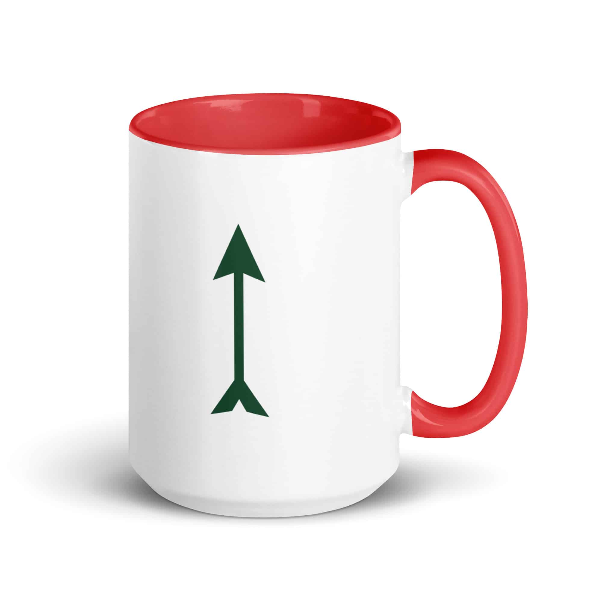 Forest Green Longbow Arrow Color Inside Mug