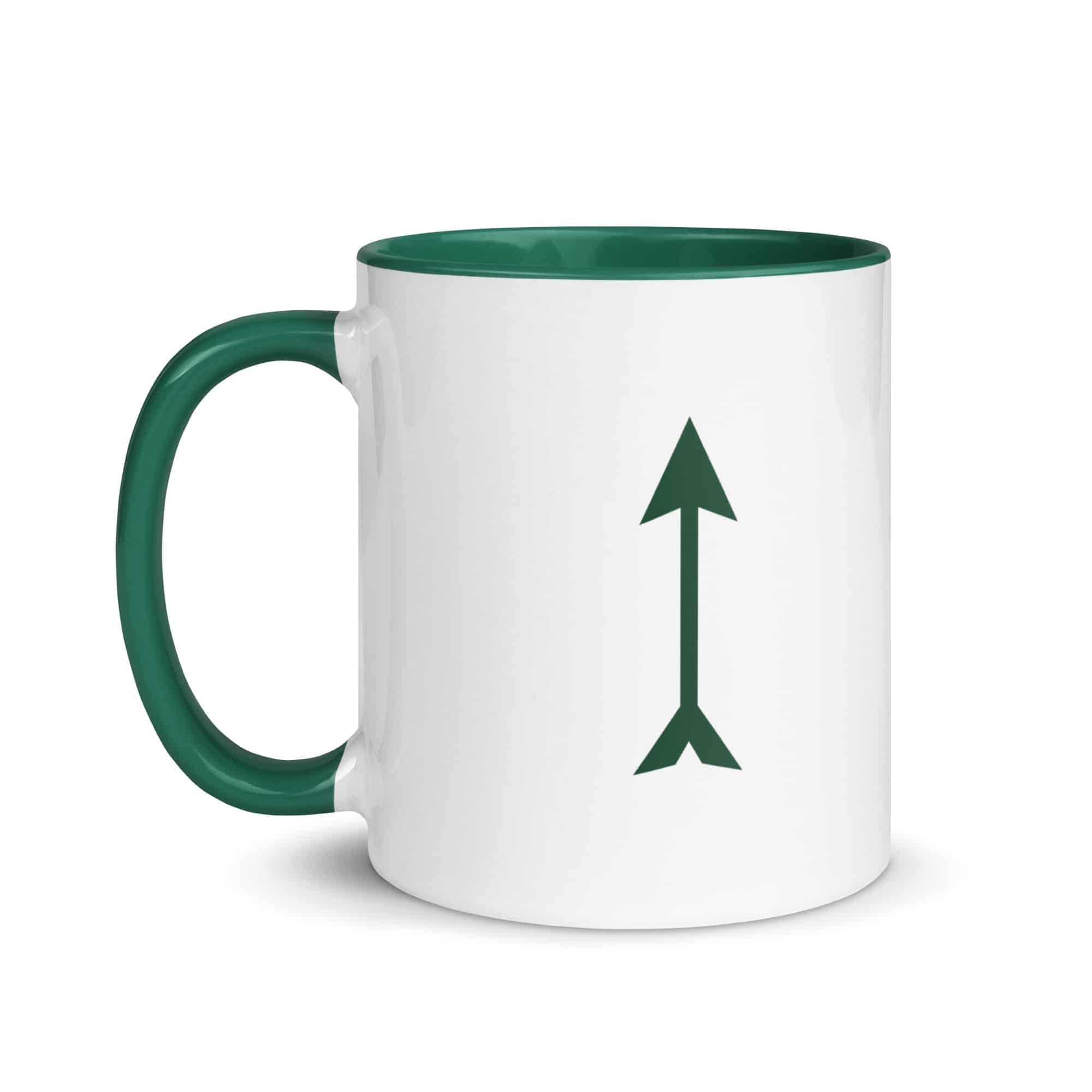 Forest Green Longbow Arrow Color Inside Mug