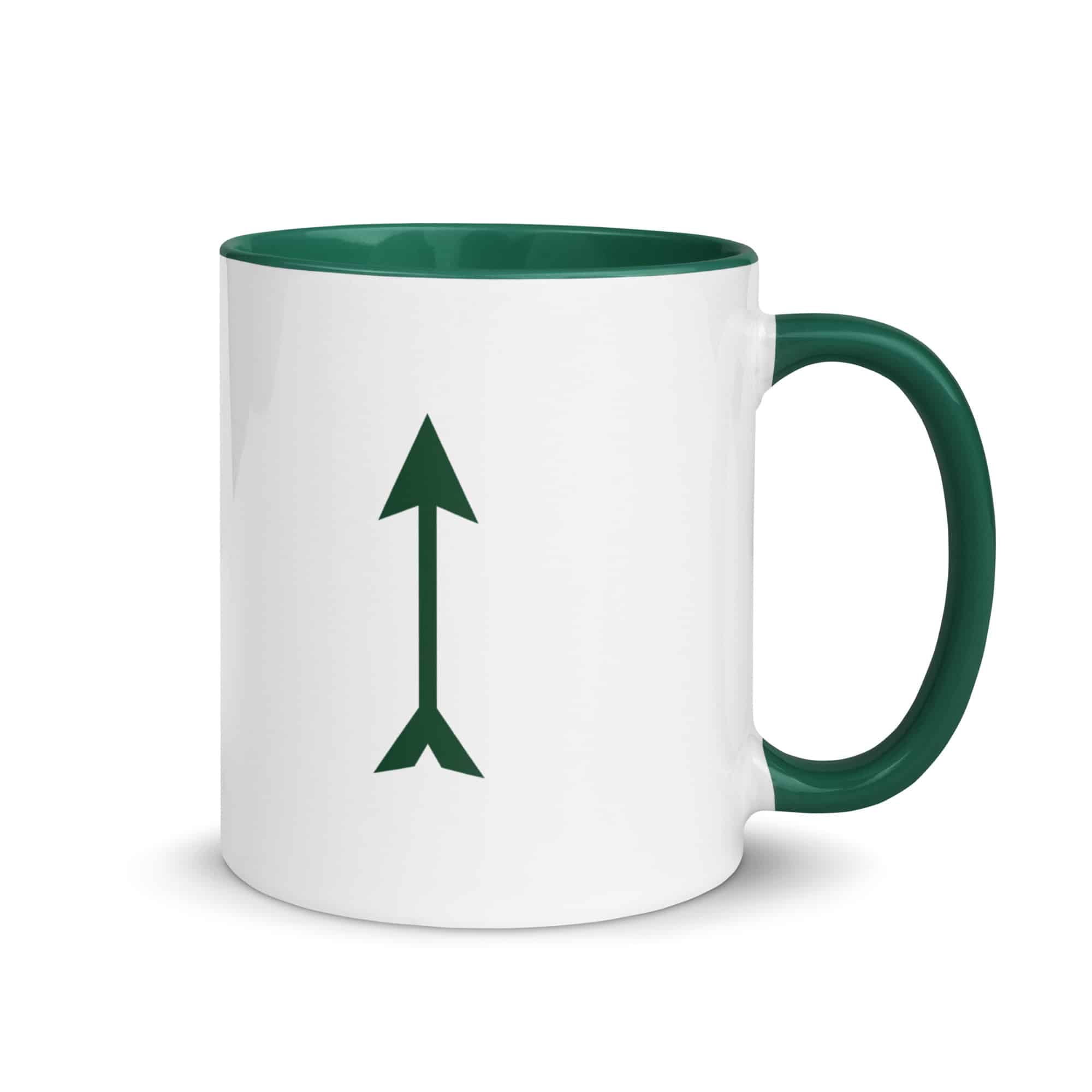 Forest Green Longbow Arrow Color Inside Mug