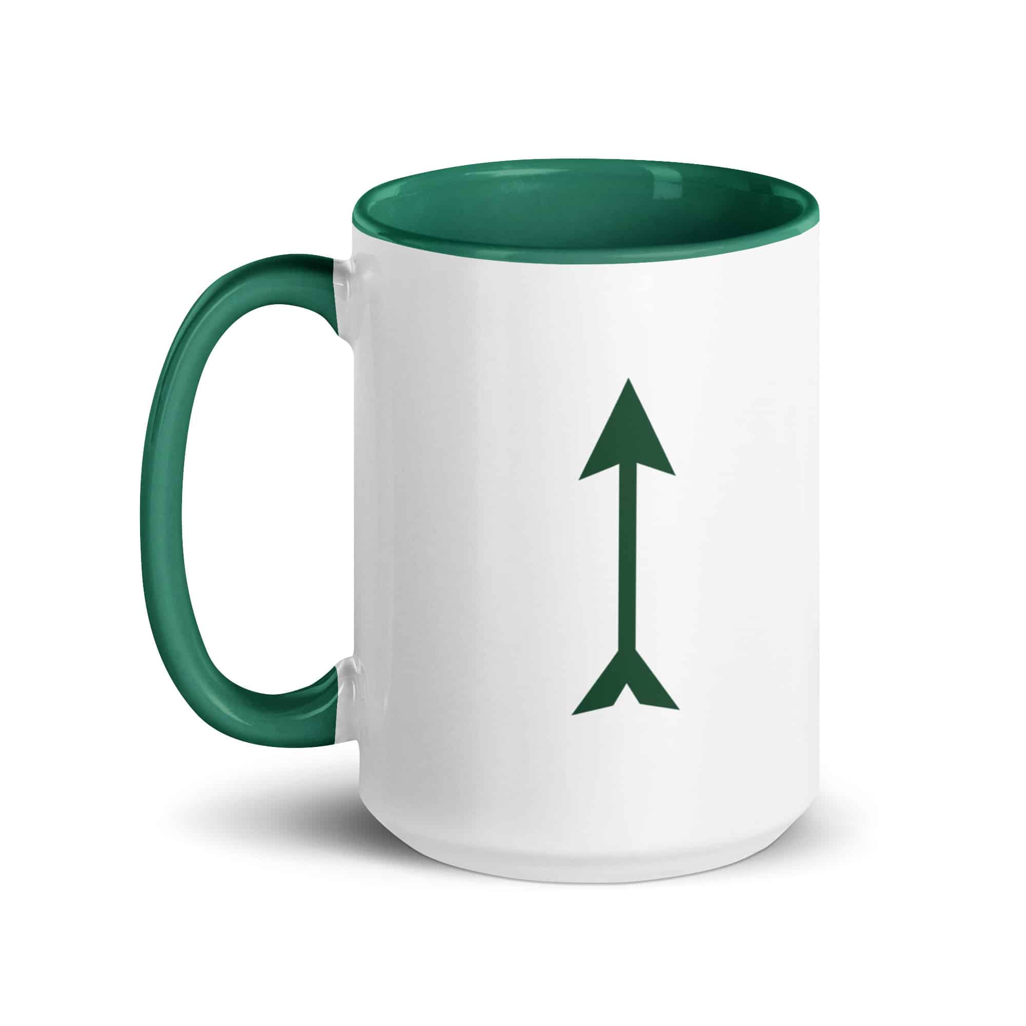 Forest Green Longbow Arrow Color Inside Mug