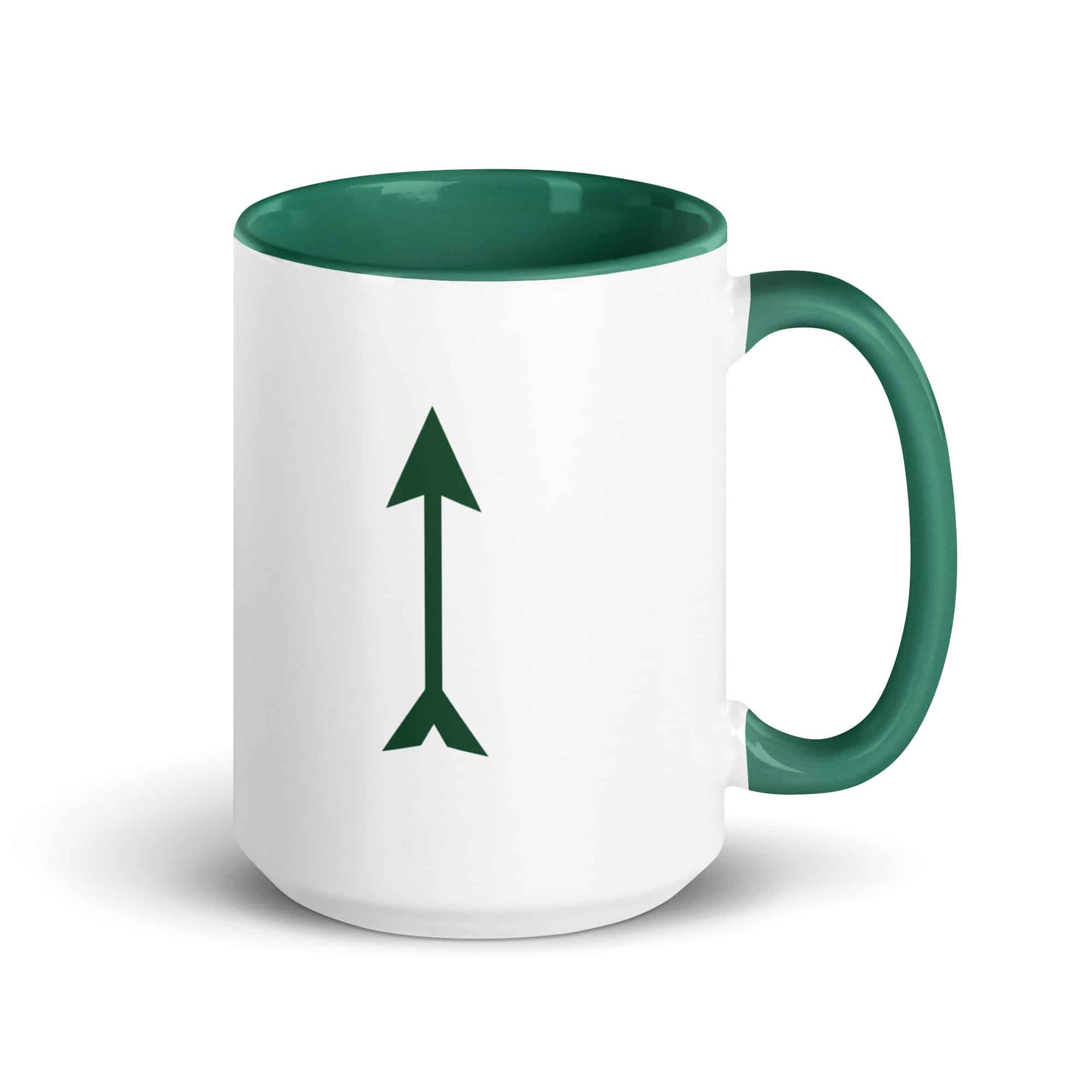 Forest Green Longbow Arrow Color Inside Mug