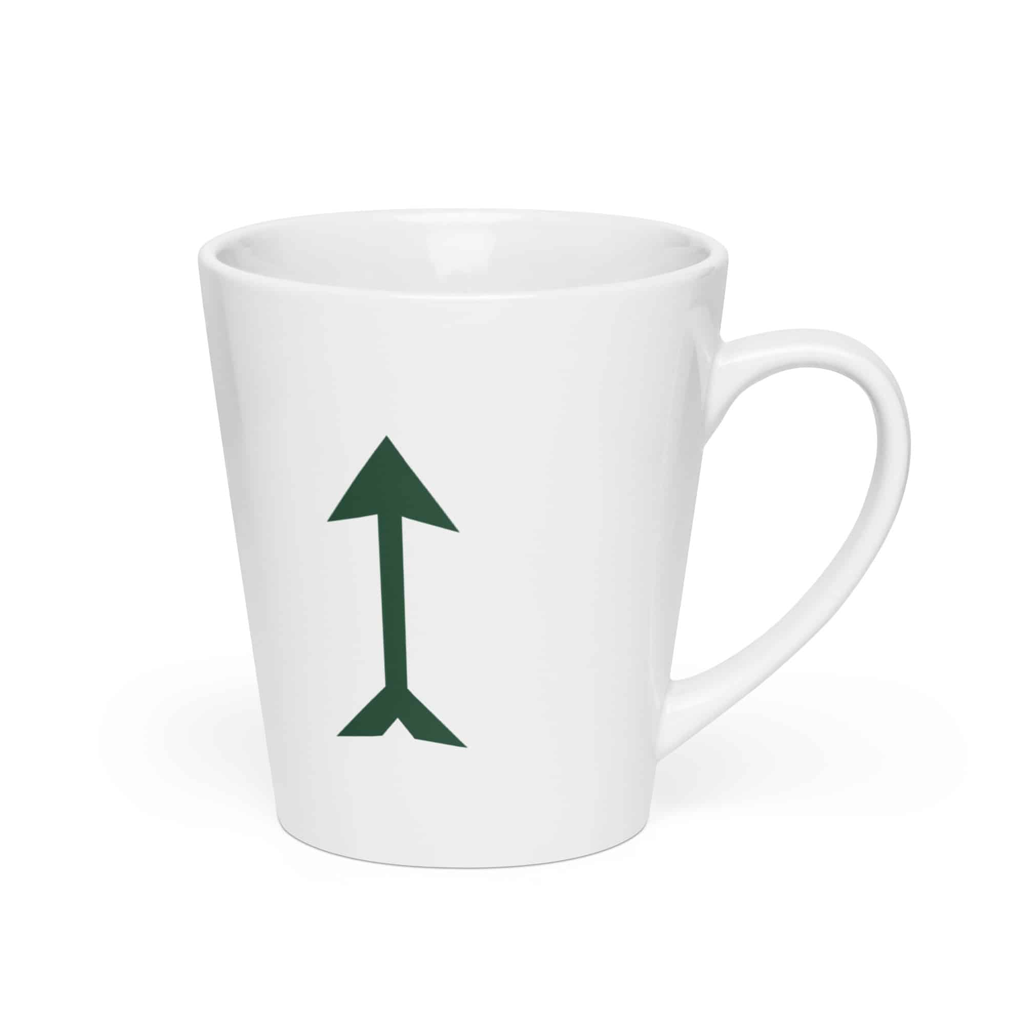 Forest Green Longbow Arrow Latte Mug