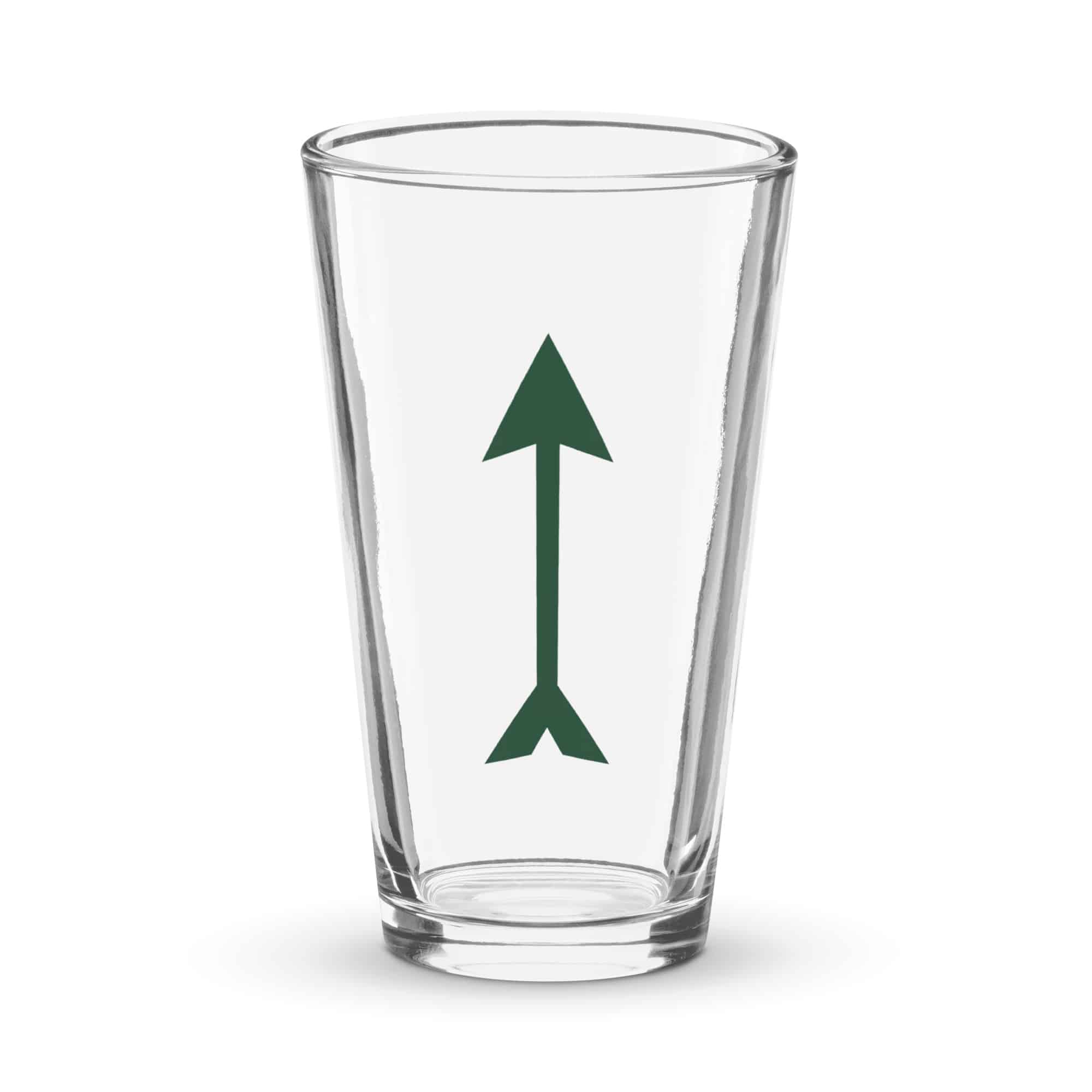 Forest Green Longbow Arrow Pint Glass