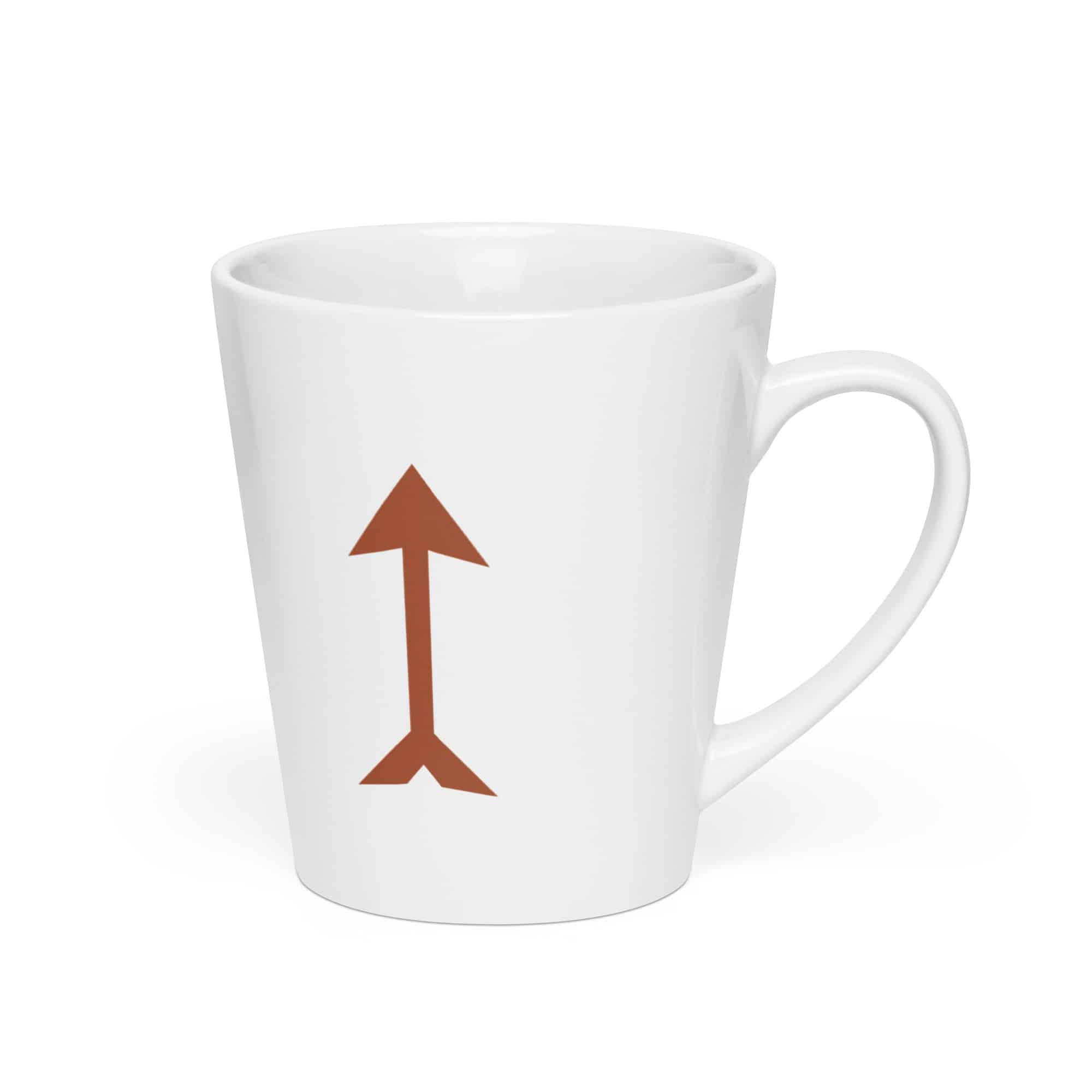 Terracotta Longbow Arrow Latte Mug