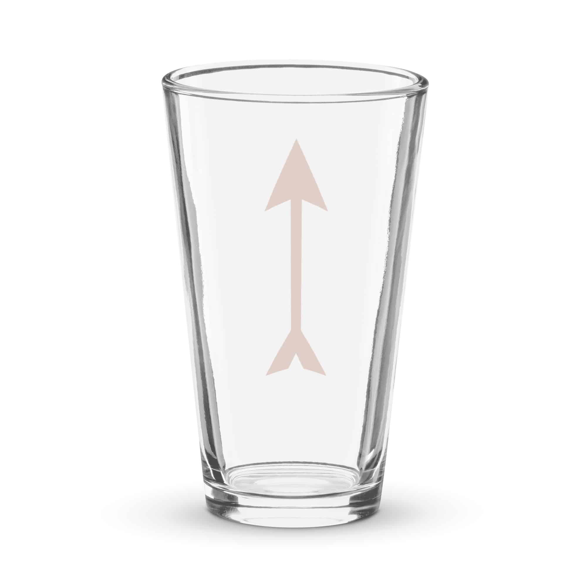 Terracotta Longbow Arrow Pint Glass