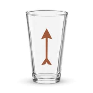 11 Longbow Arrow Terracotta Pint Glass - 16 oz - Main