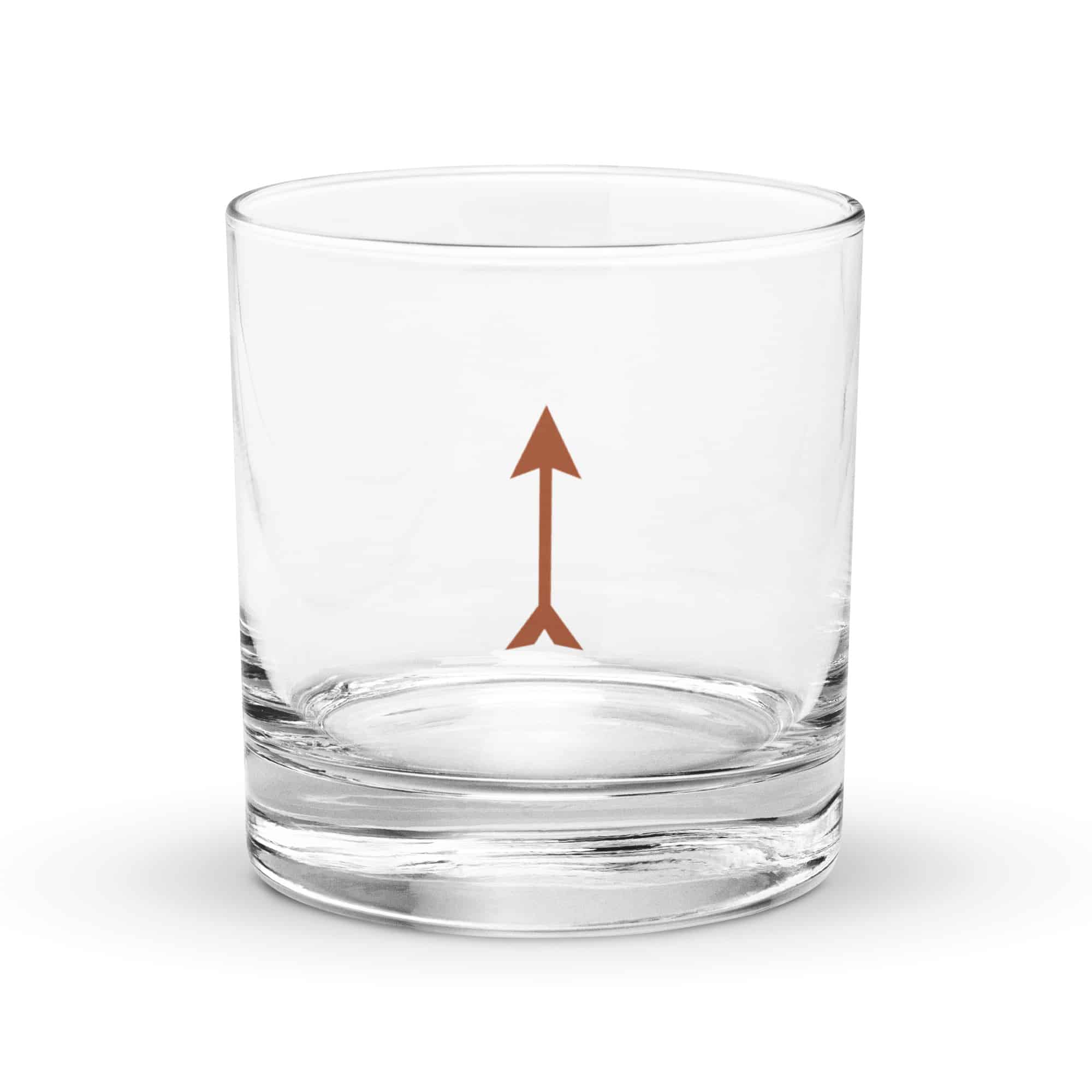 Terracotta Longbow Arrow Rocks Glass