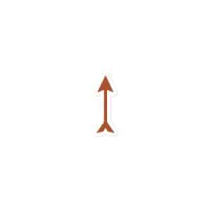11 Longbow Arrow Terracotta Vinyl Sticker - 3x3 - Main