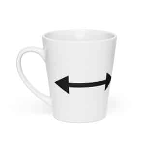 12 Bidirectional Trail Arrow Black Latte Mug - 12 oz - Main