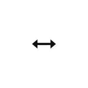 12 Bidirectional Trail Arrow Black Die-Cut Magnet - 3″×3″ - Main