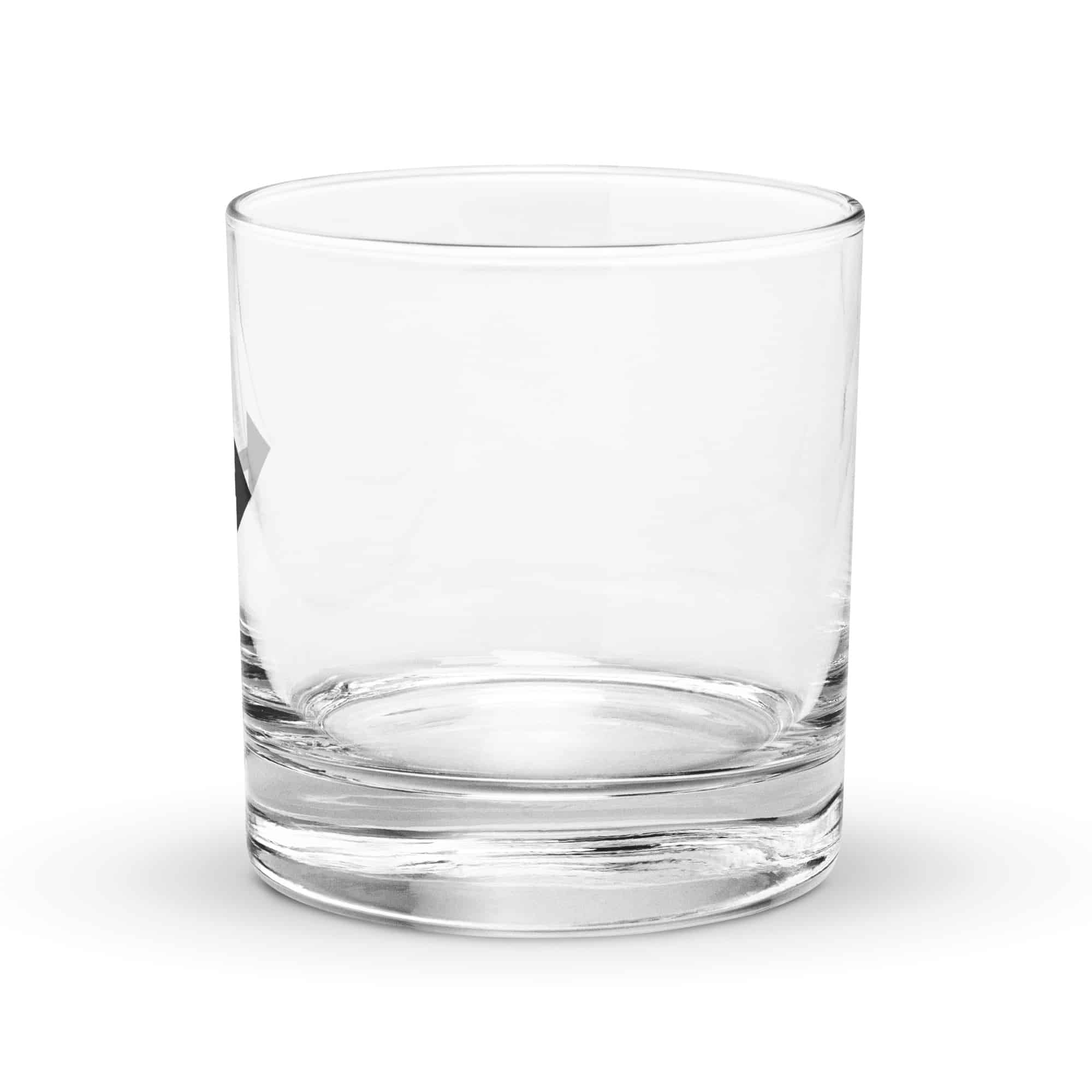 Black Bidirectional Trail Arrow Rocks Glass