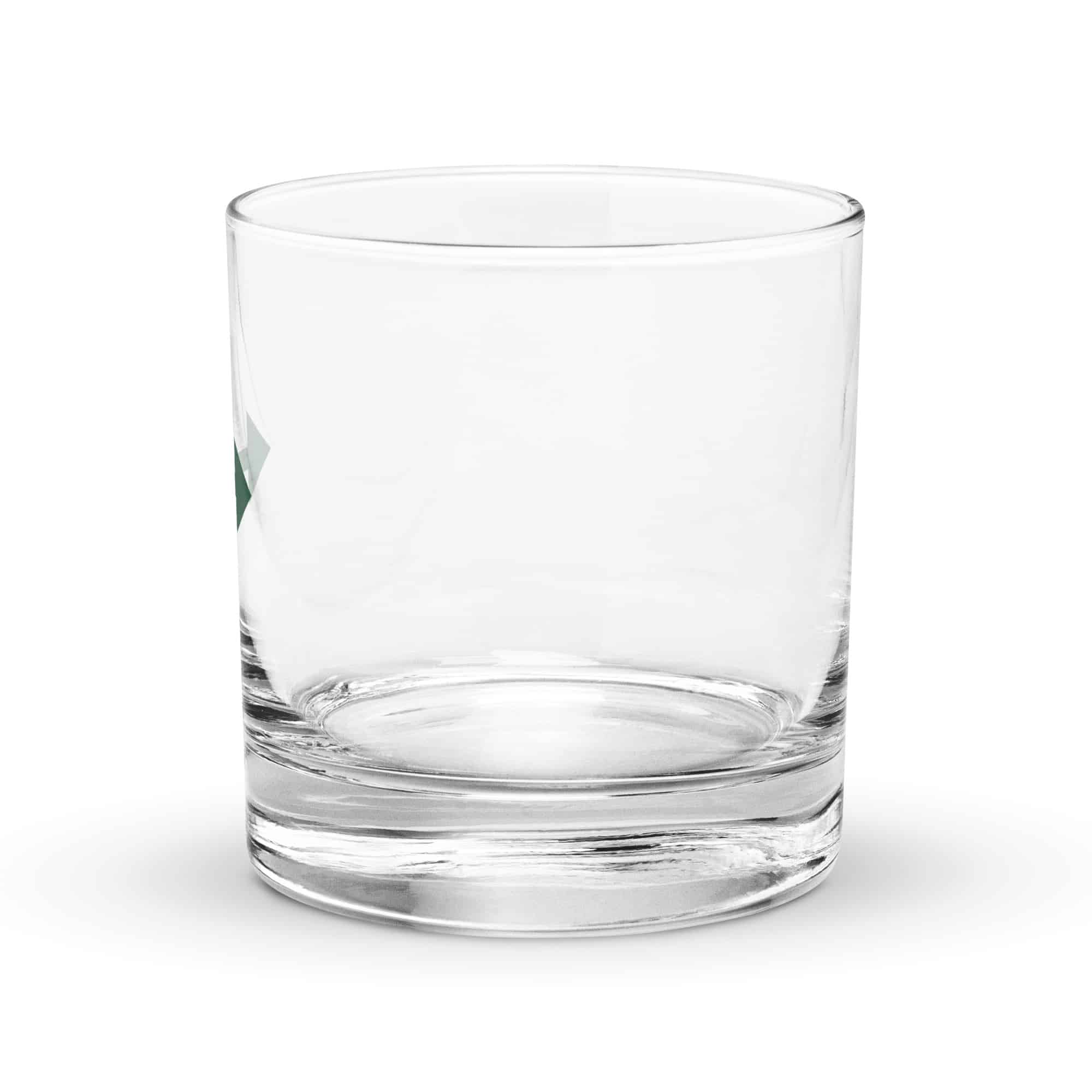 Forest Green Bidirectional Trail Arrow Rocks Glass