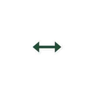 12 Bidirectional Trail Arrow Forest Green Vinyl Sticker - 3x3 - Main